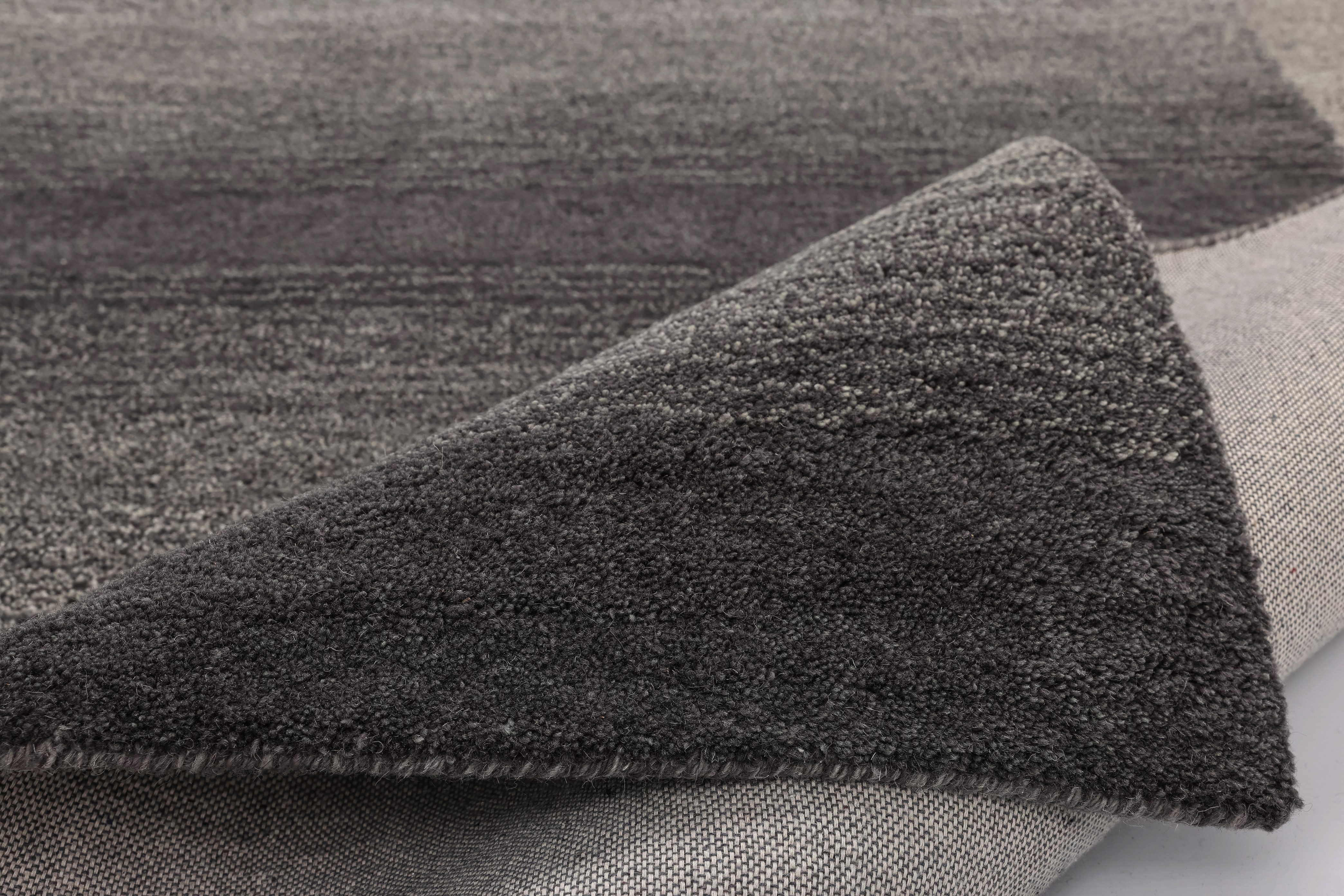 THEKO Wollen kleed Gabbeh super, Handgeweven vloerkleed, randdessin, zuivere wol, met de hand geweven