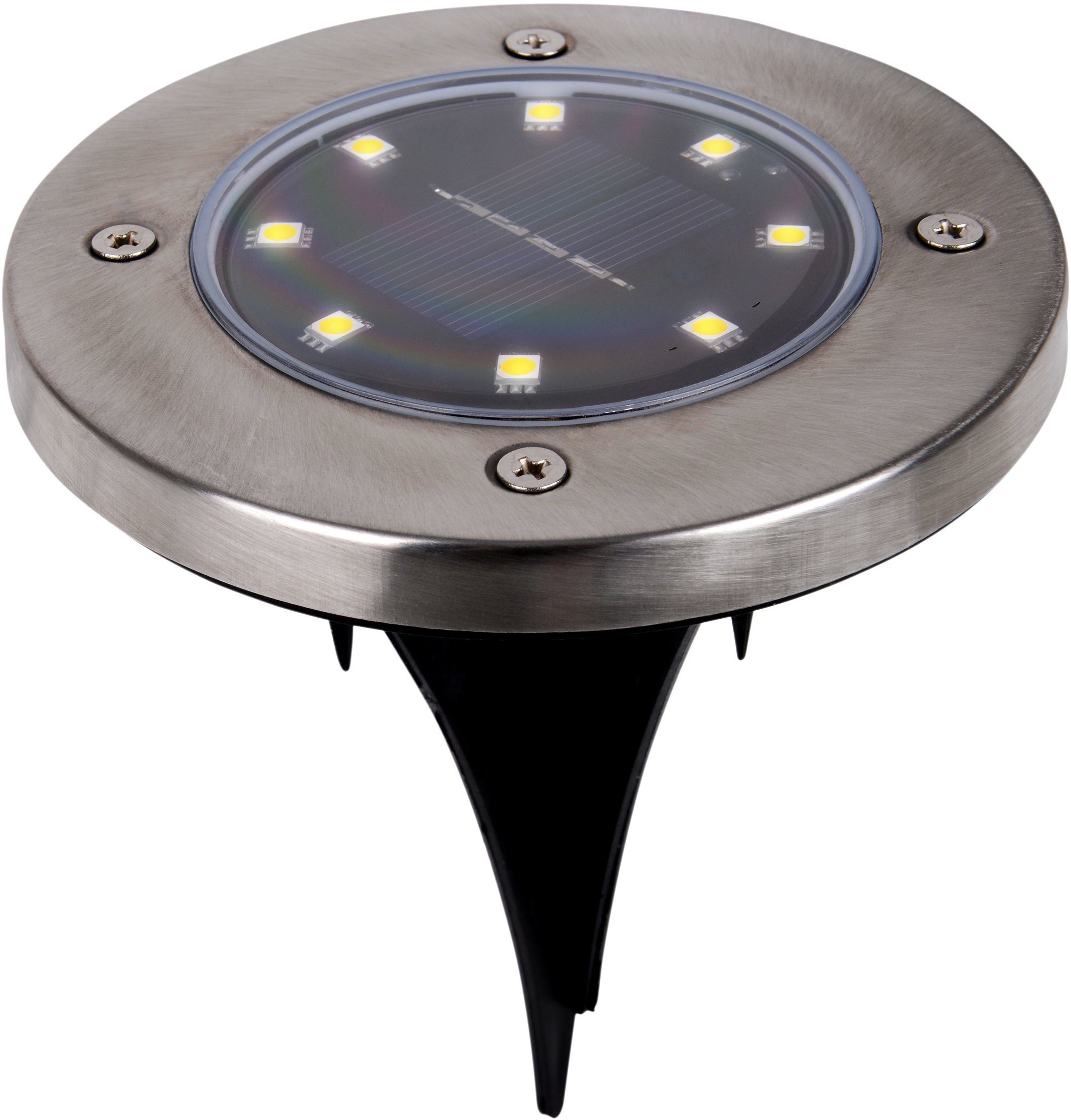 näve Led-tuinlamp Kian set van 3 led solar-plank-grondpen,elk incl. 8 leds, 4lm totaal 0,6w (3 stuks)