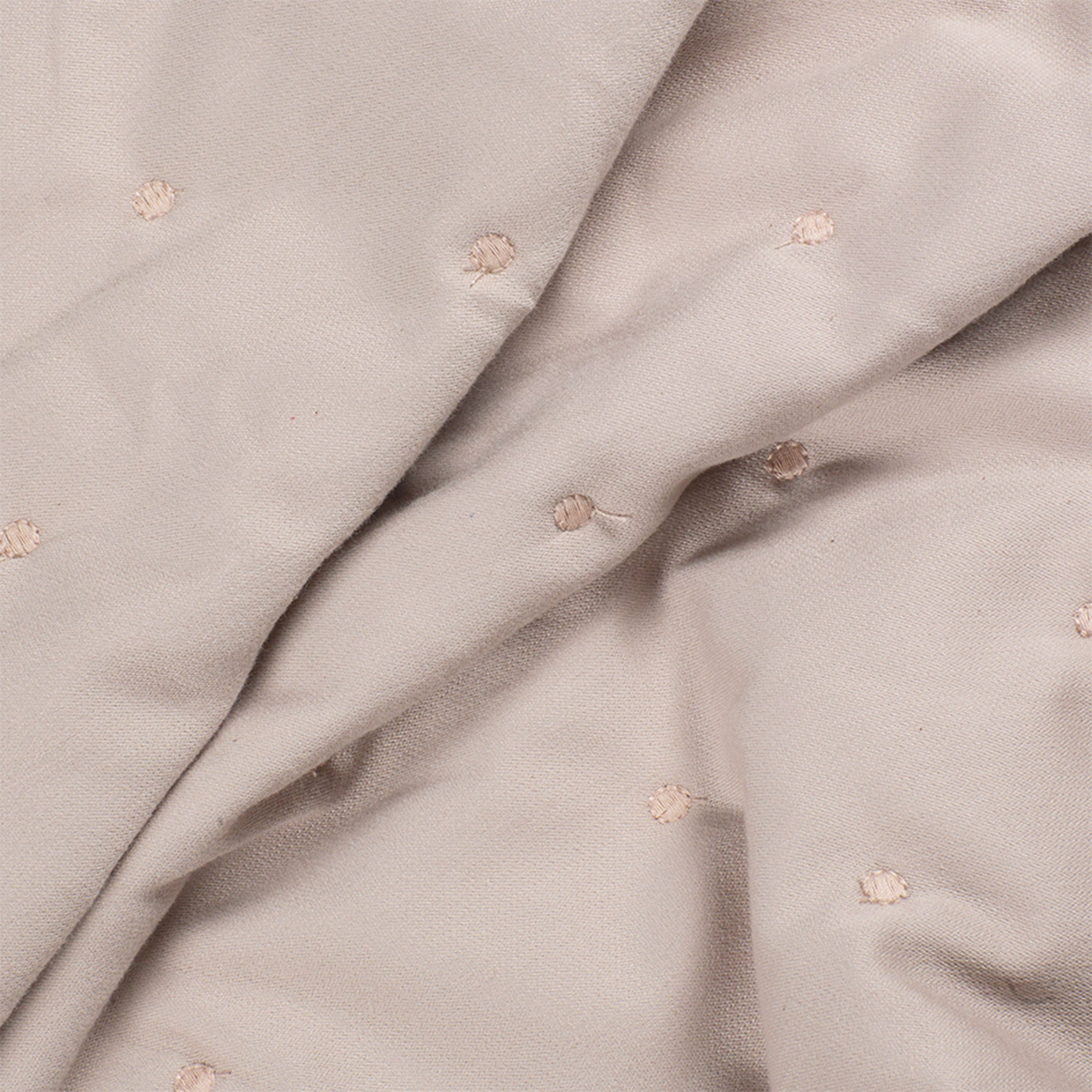 SCHÖNER WOHNEN-KOLLEKTION Beddensprei Soft met stippenstepping en ingenaaid fleece-futter
