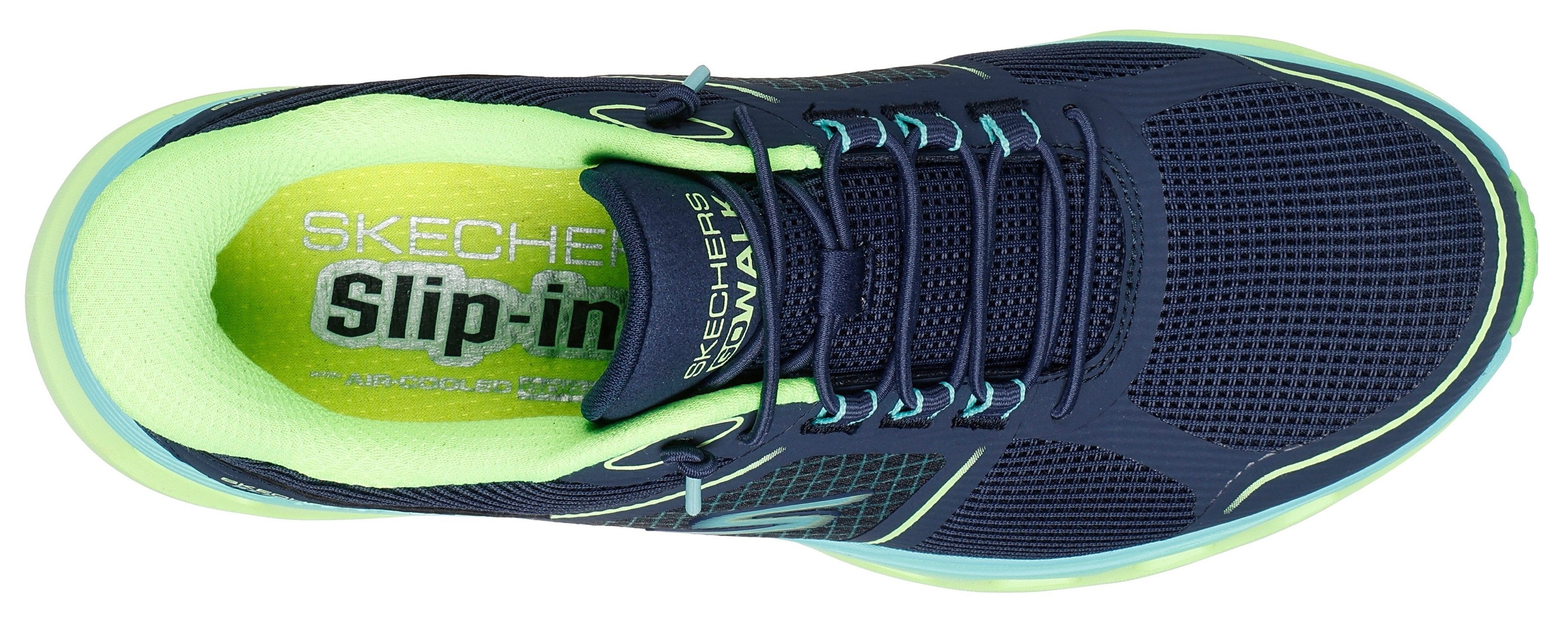 Skechers Slip-on sneakers GO WALK GLIDE-STEP 2.0-ELEKTRA , vrijetijdsschoen, sportschoen met geïntegreerde slip-ins functie