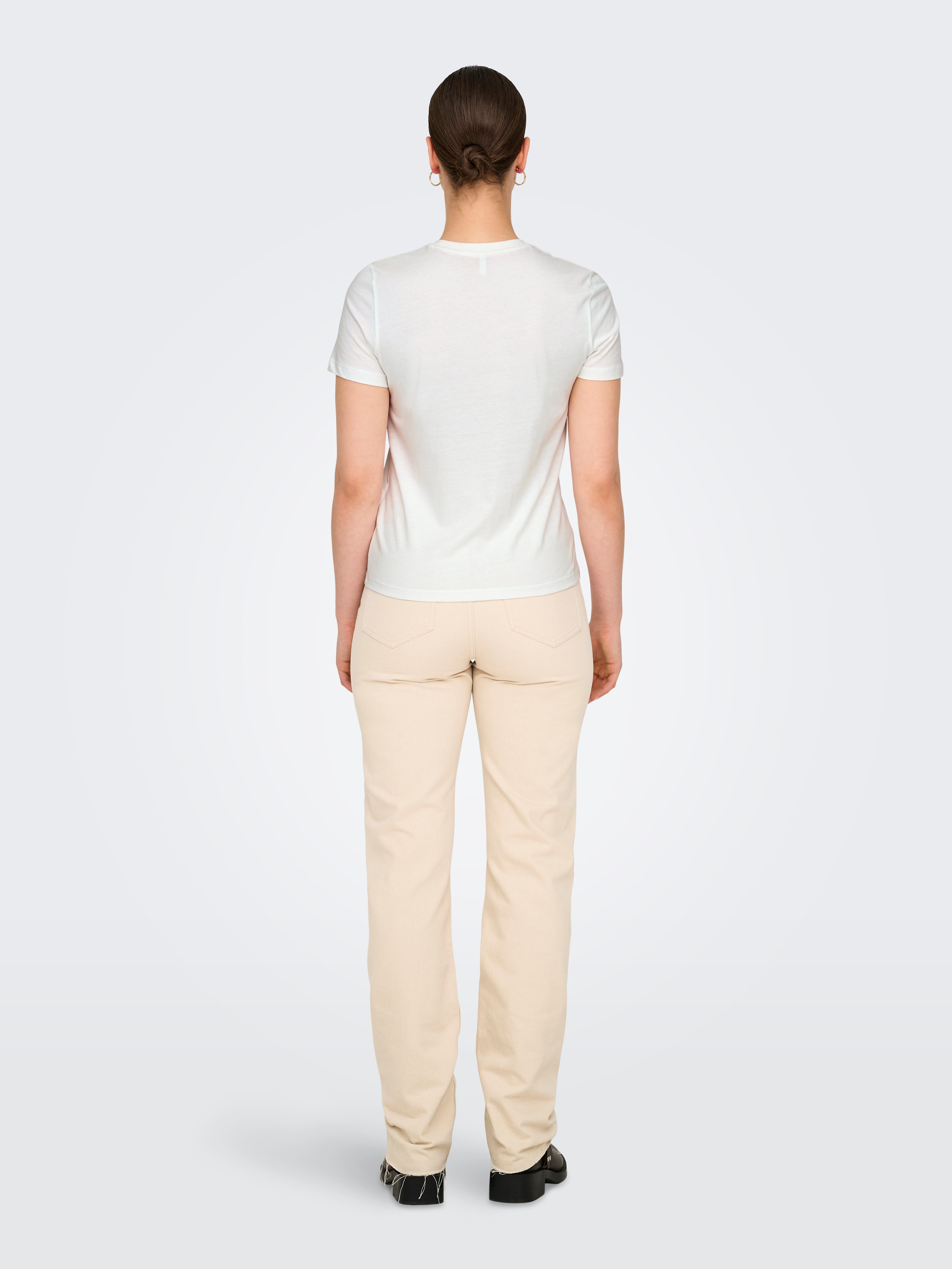 Only Shirt met korte mouwen ONLKITA LIFE REG S S TOP BOX XMAS JRS