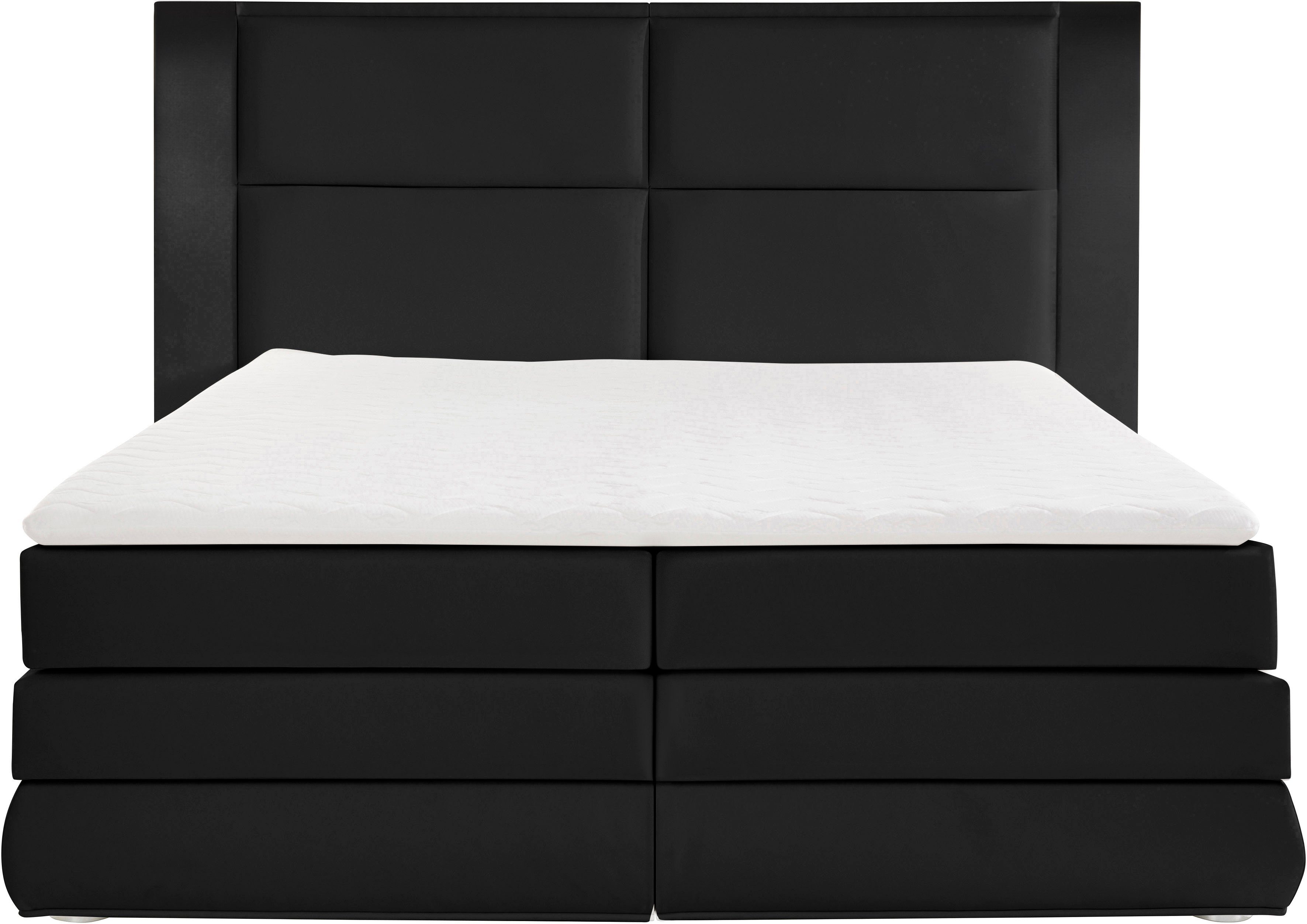 COLLECTION AB Boxspring Copenhagen inclusief bedkist, topmatras, naar keuze met ledverlichting