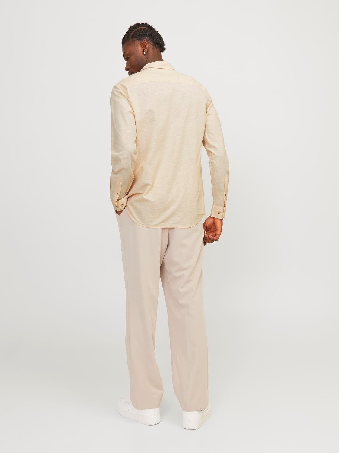 Jack & Jones Overhemd met lange mouwen JJESUMMER LINEN BLEND SHIRT LS SN