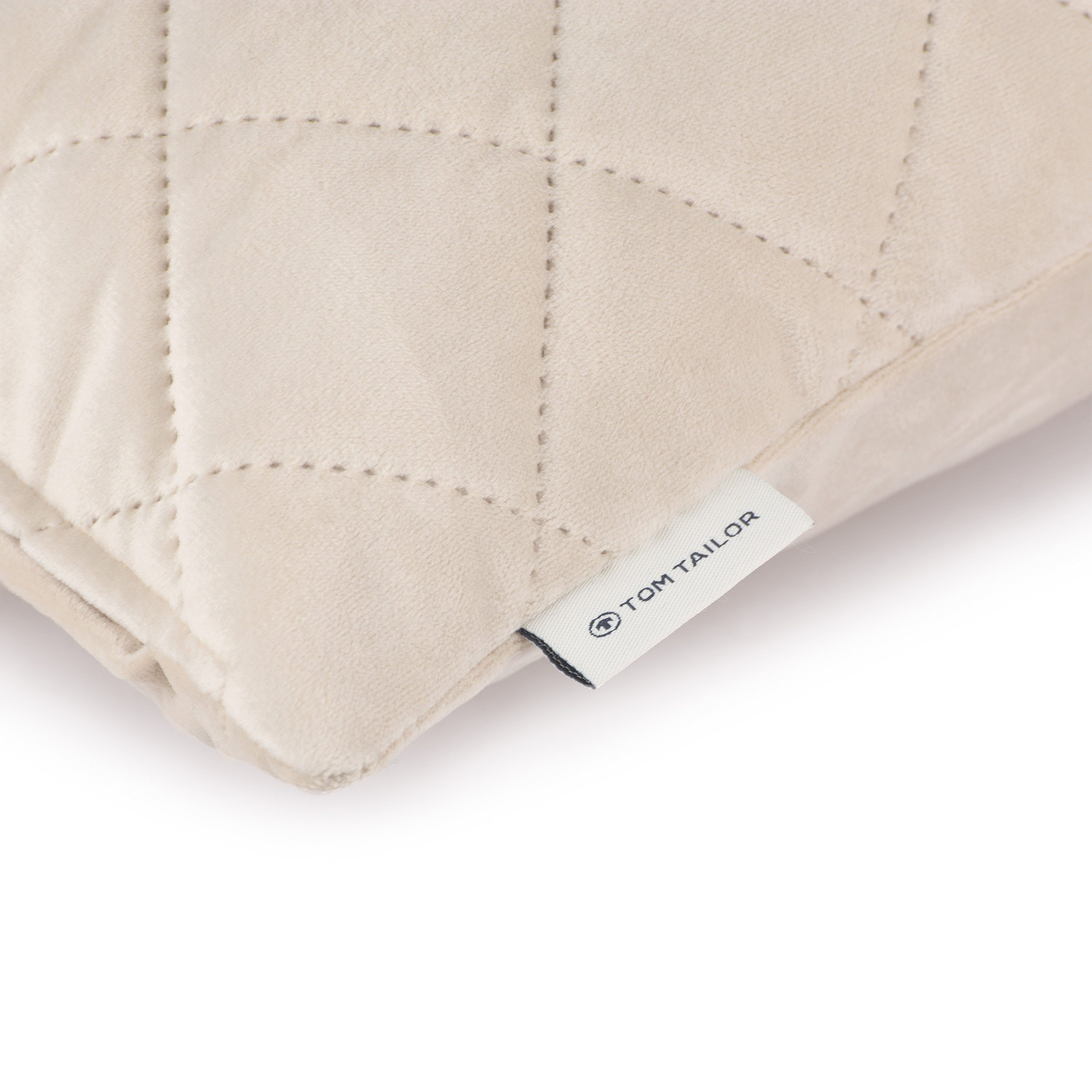 TOM TAILOR HOME Sierkussen FrenchVelvet Quilt Kussenovertrek zonder vulling(1 stuk)