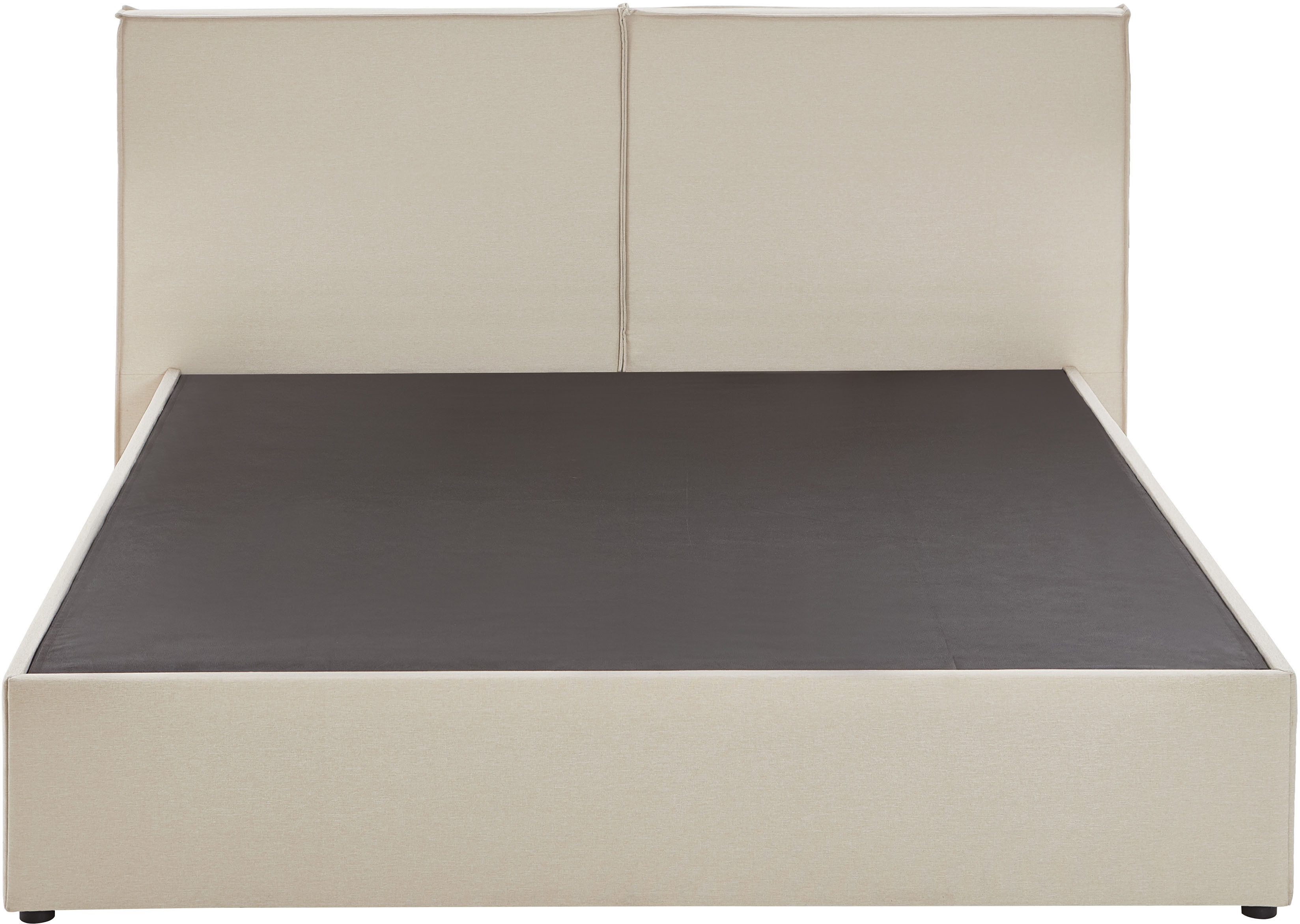 ATLANTIC home collection Boxspring NIKITA bodembedekkend bed, optioneel met matras en topper