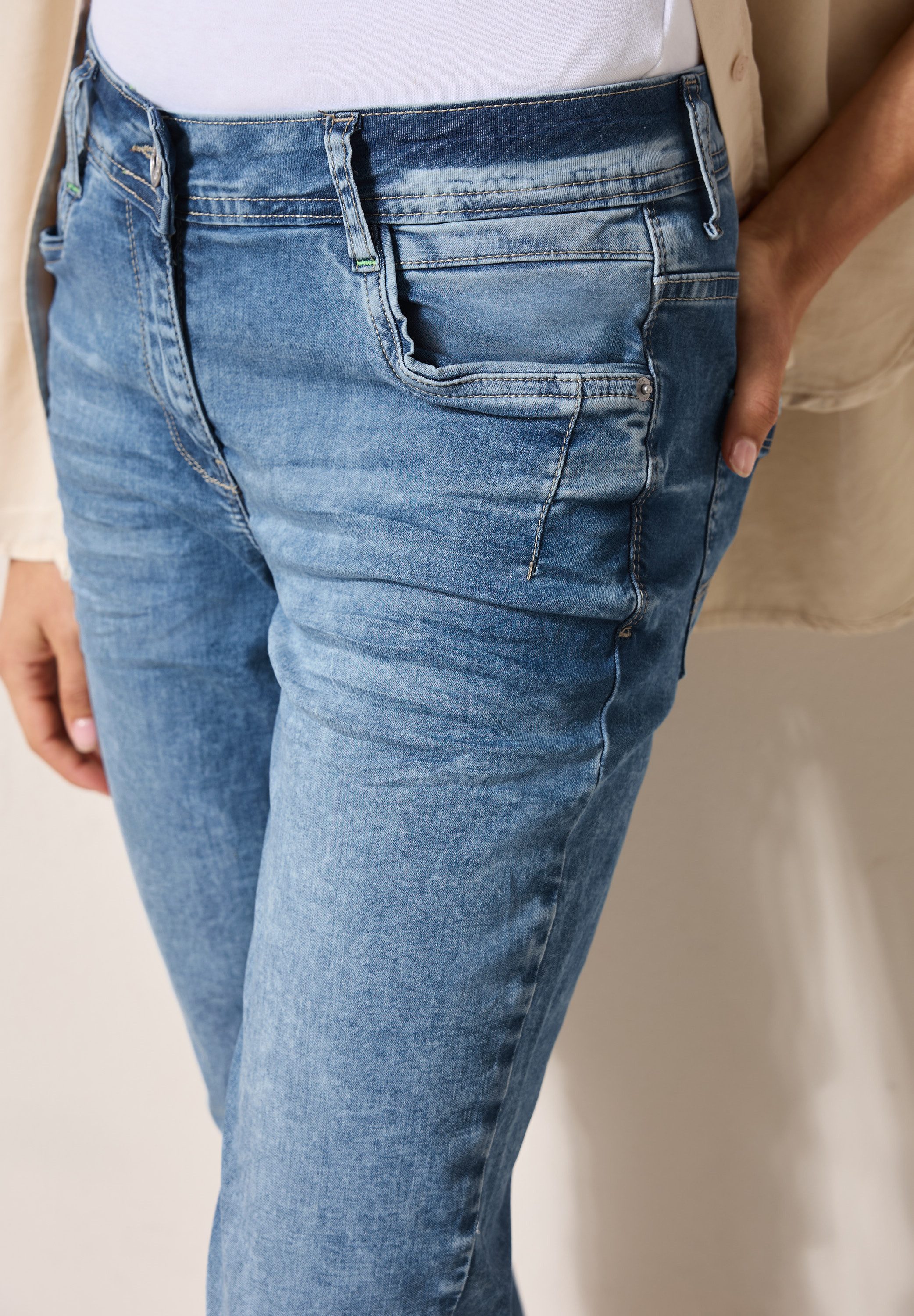 Cecil 7/8 jeans Stijl Scarlett Slim fit met mid waist