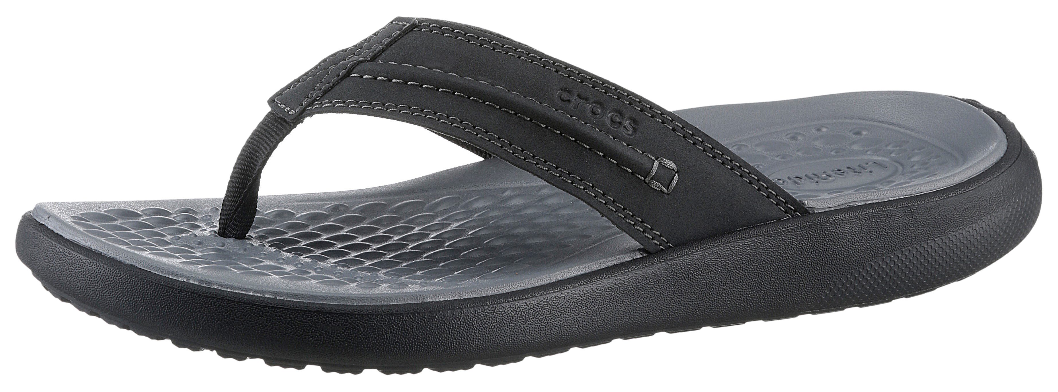 Crocs Teenslippers Yukon Vista II Flip , sandaal, zomerschoen met decoratieve stiksel