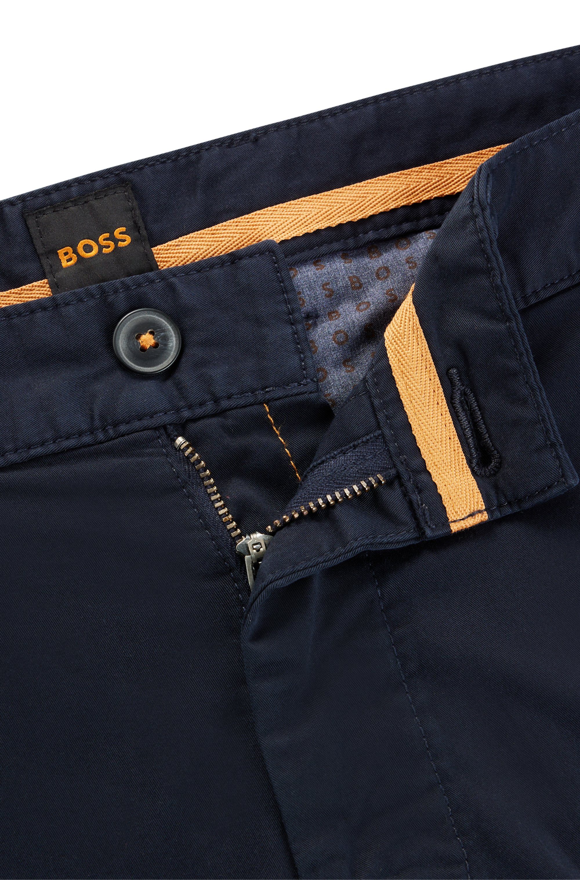 Boss Orange Chino slim-Shorts met contrastdetails