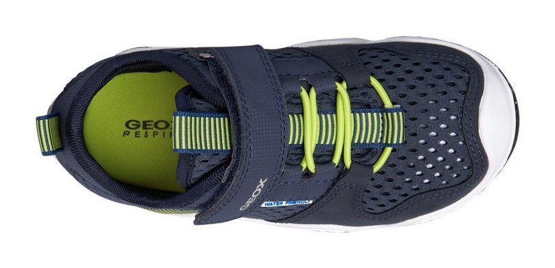Geox Sneakers JR WADER A met geox speciale membraan, vrijetijdsschoen, lage schoen, veterschoen