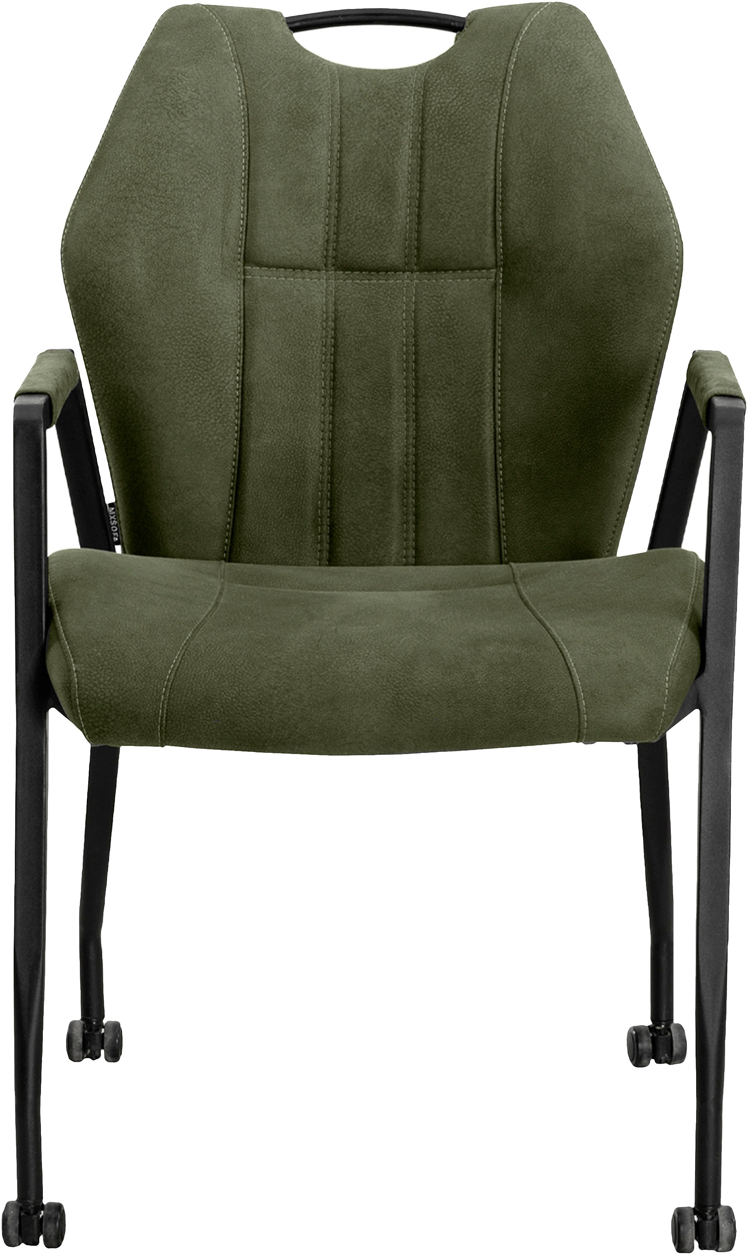 OMG Design Stoel met armleuningen Point Eetkamerstoel met wielen, bureaustoel (set)