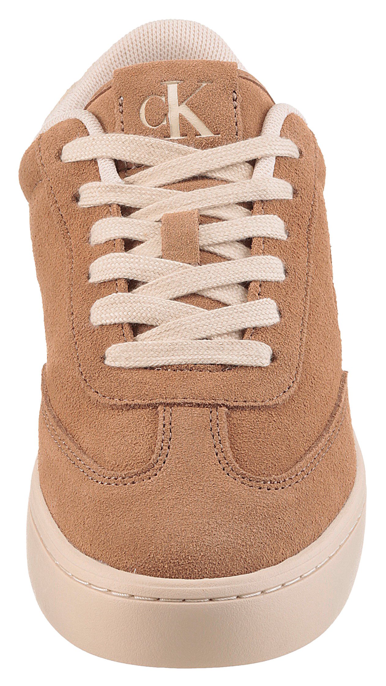 Calvin Klein Plateausneakers CLASSIC CUPSOLE LACEUP WT WM , veterschoen, vrijetijdsschoen, basket-sneaker, lage schoen met logo