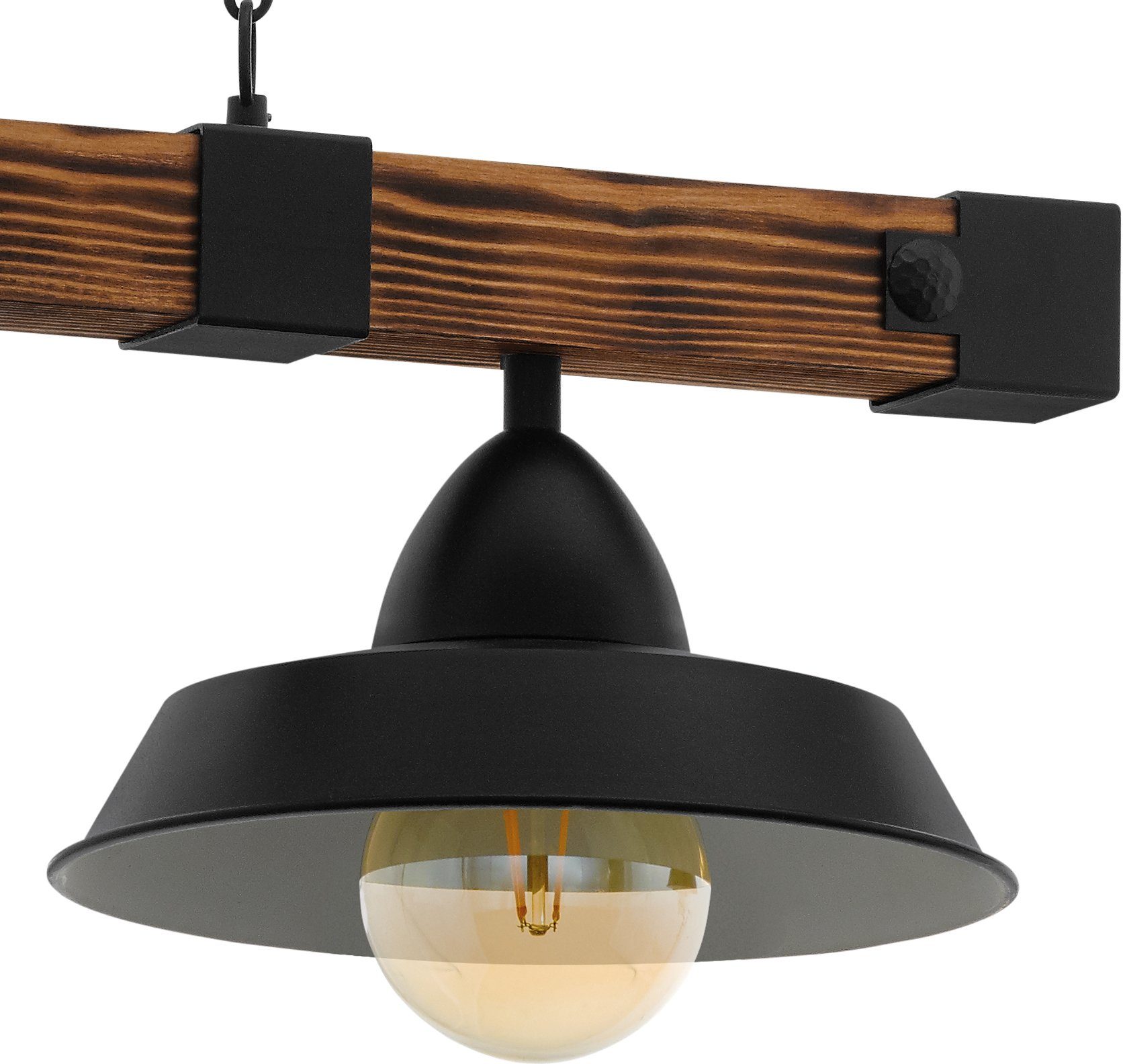 EGLO Hanglamp OLDBURY Vintage Hanglamp, E27, 86 cm, FSC gecertificeerd (1 stuk)
