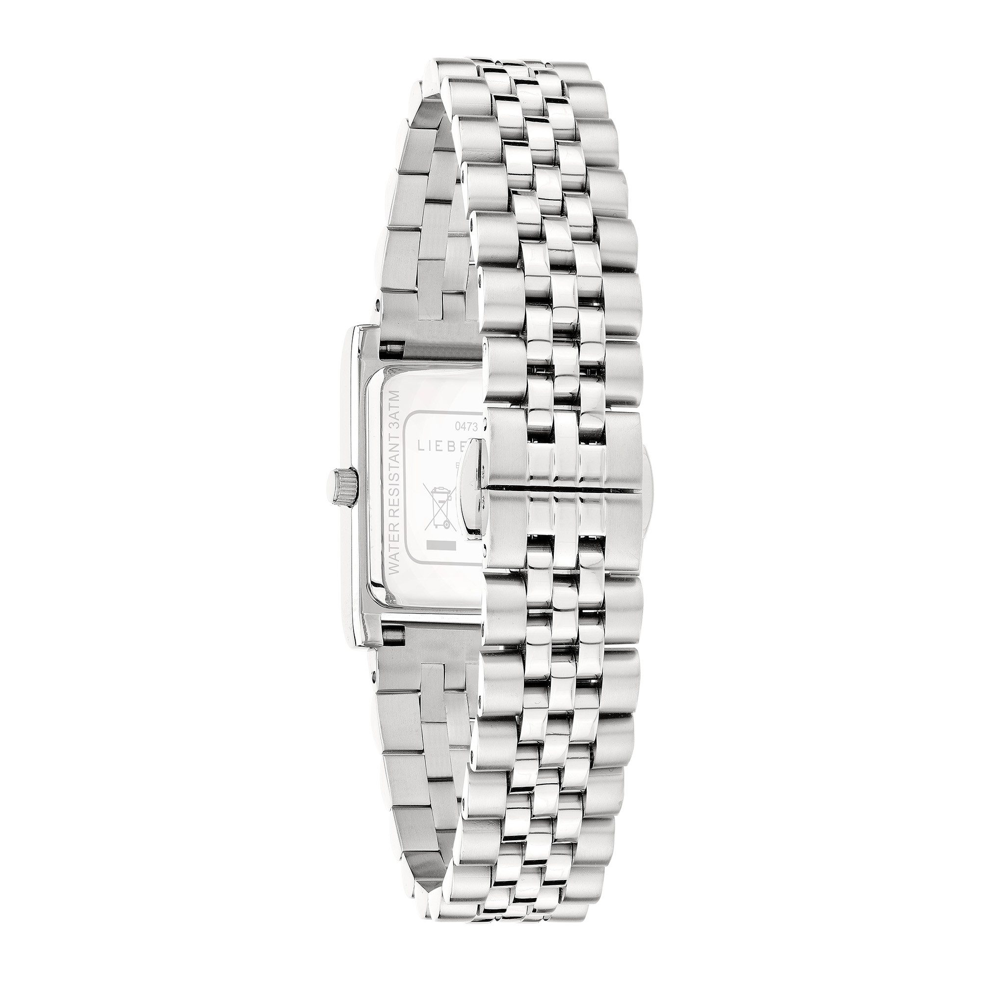 Liebeskind Berlin Kwartshorloge Classic Square Horloge, dameshorloge, stalen band, analoog
