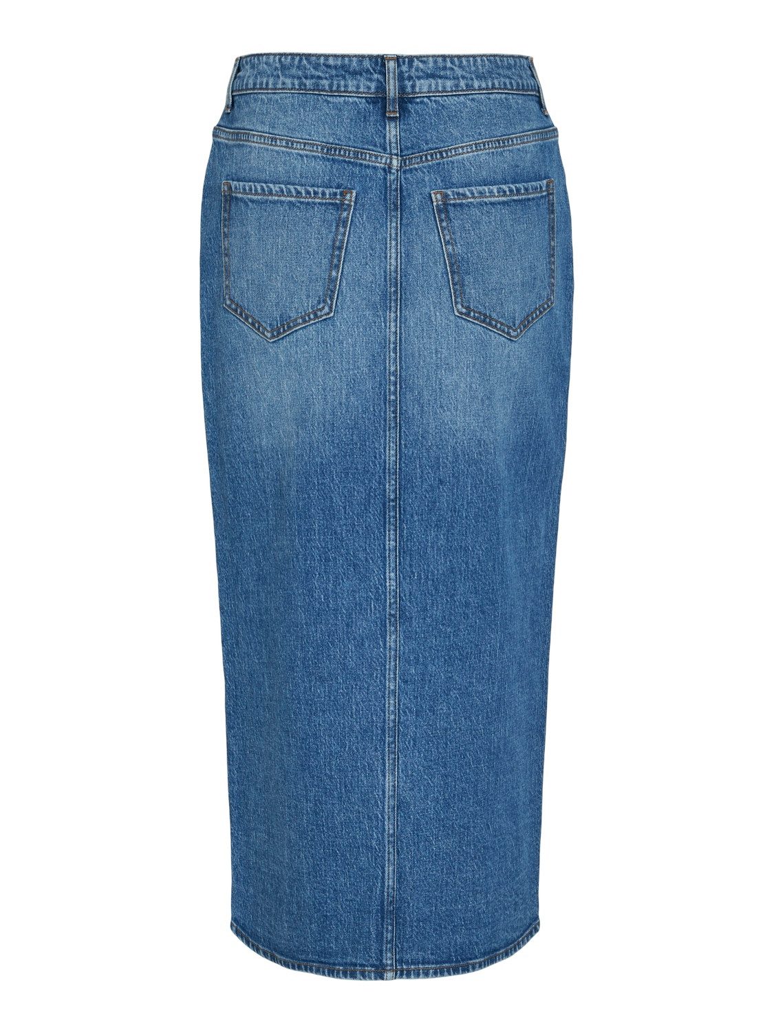 Vila Jeans rok VIJAF HW MIDI DENIM SKIRT-NOOS