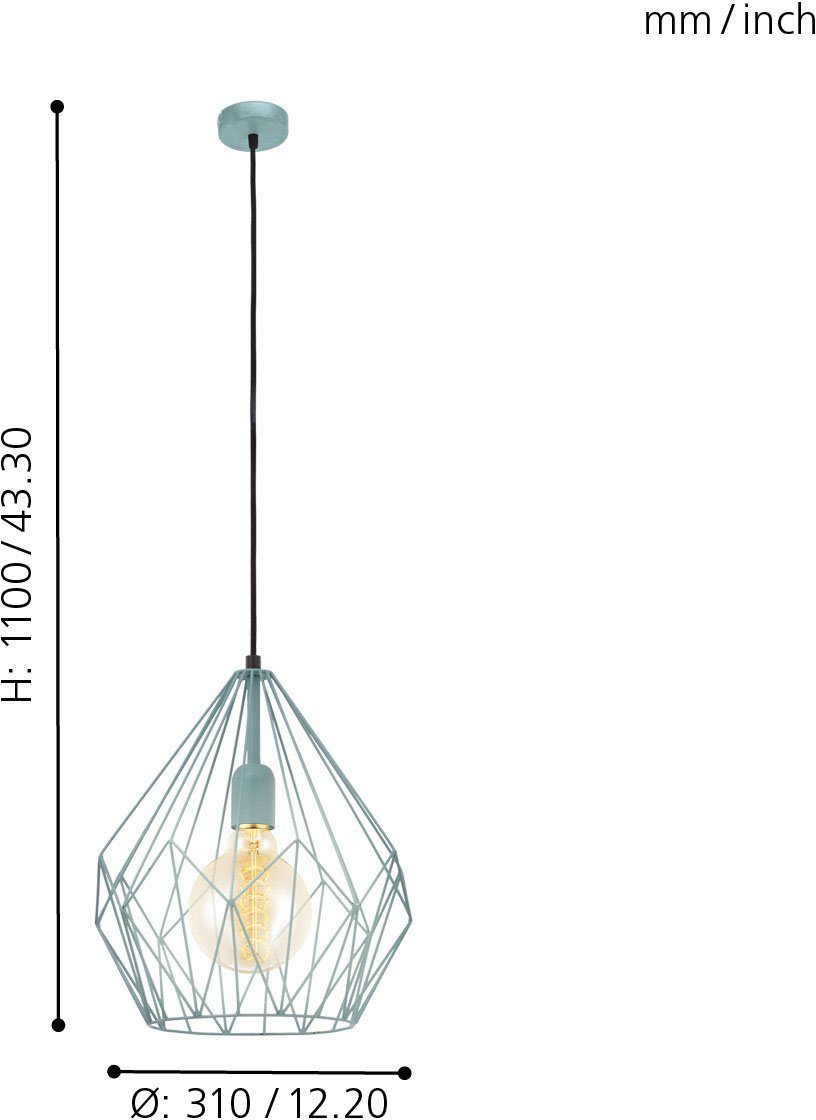 EGLO Hanglamp CARLTON Hanglicht, hanglamp