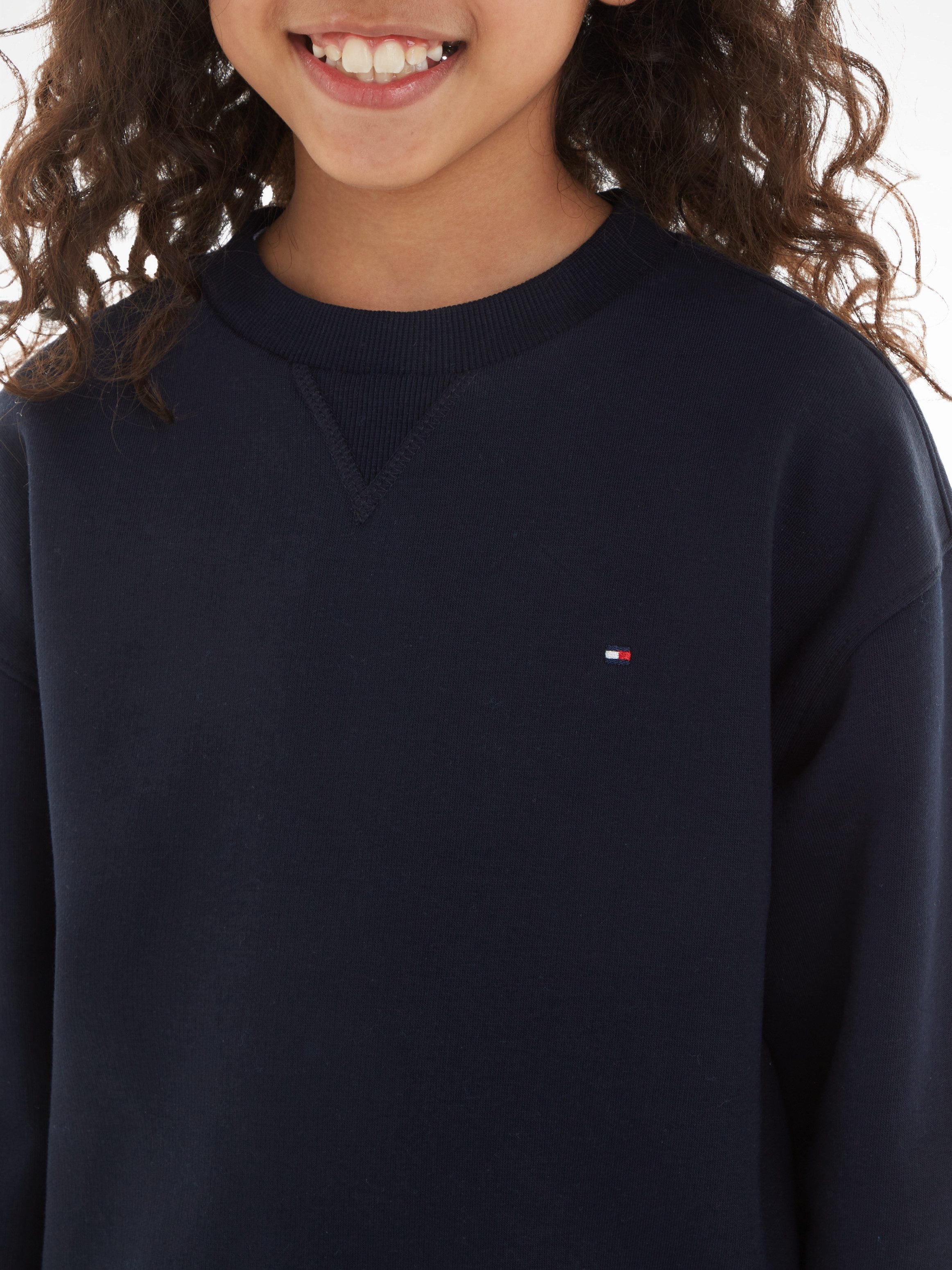 Tommy Hilfiger Sweatshirt U TIMELESS SWEATSHIRT Kinderen tot 16 jaar, logo-vlag, ronde hals