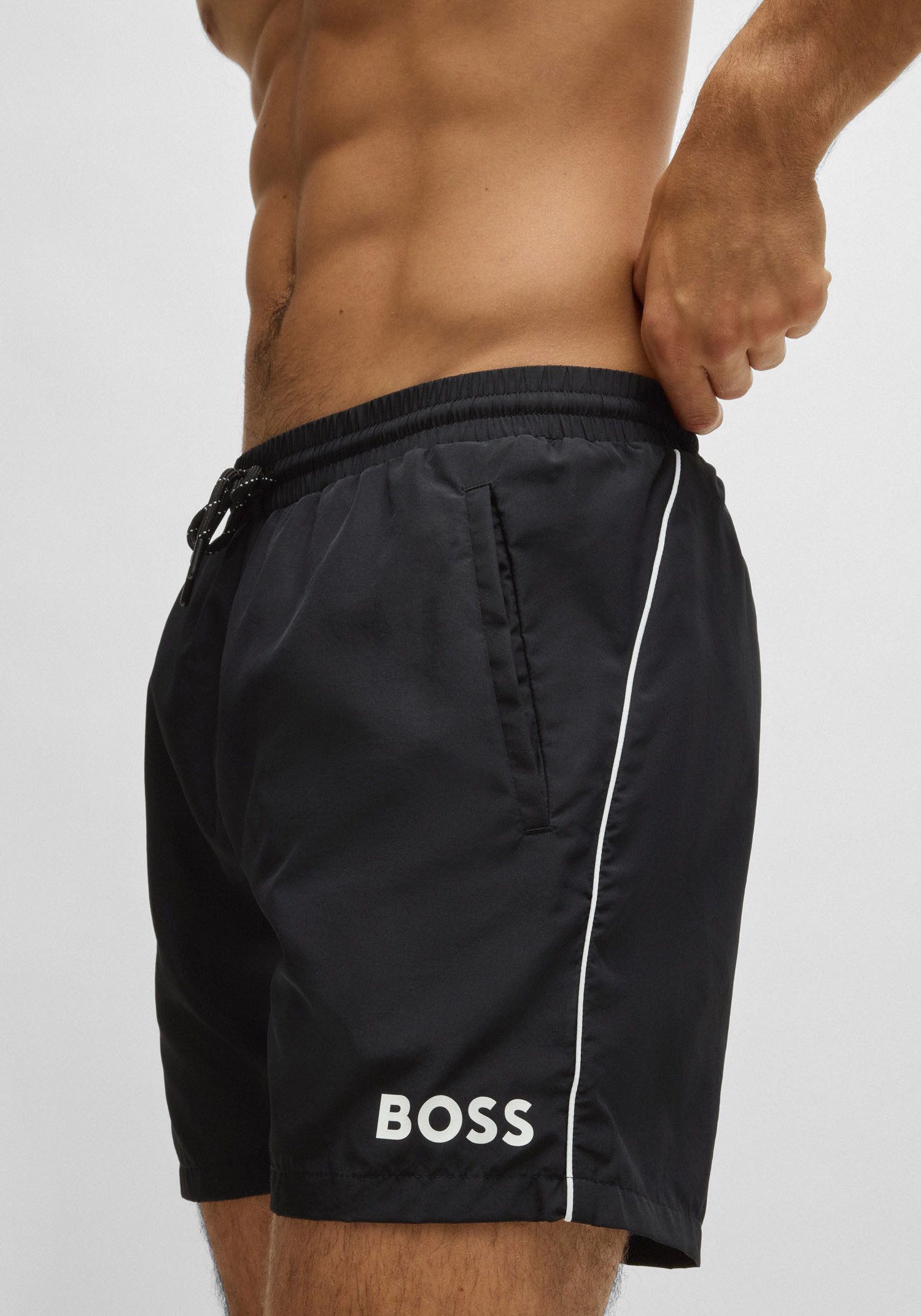 BOSS Zwemshort Starfish met contraststrepen