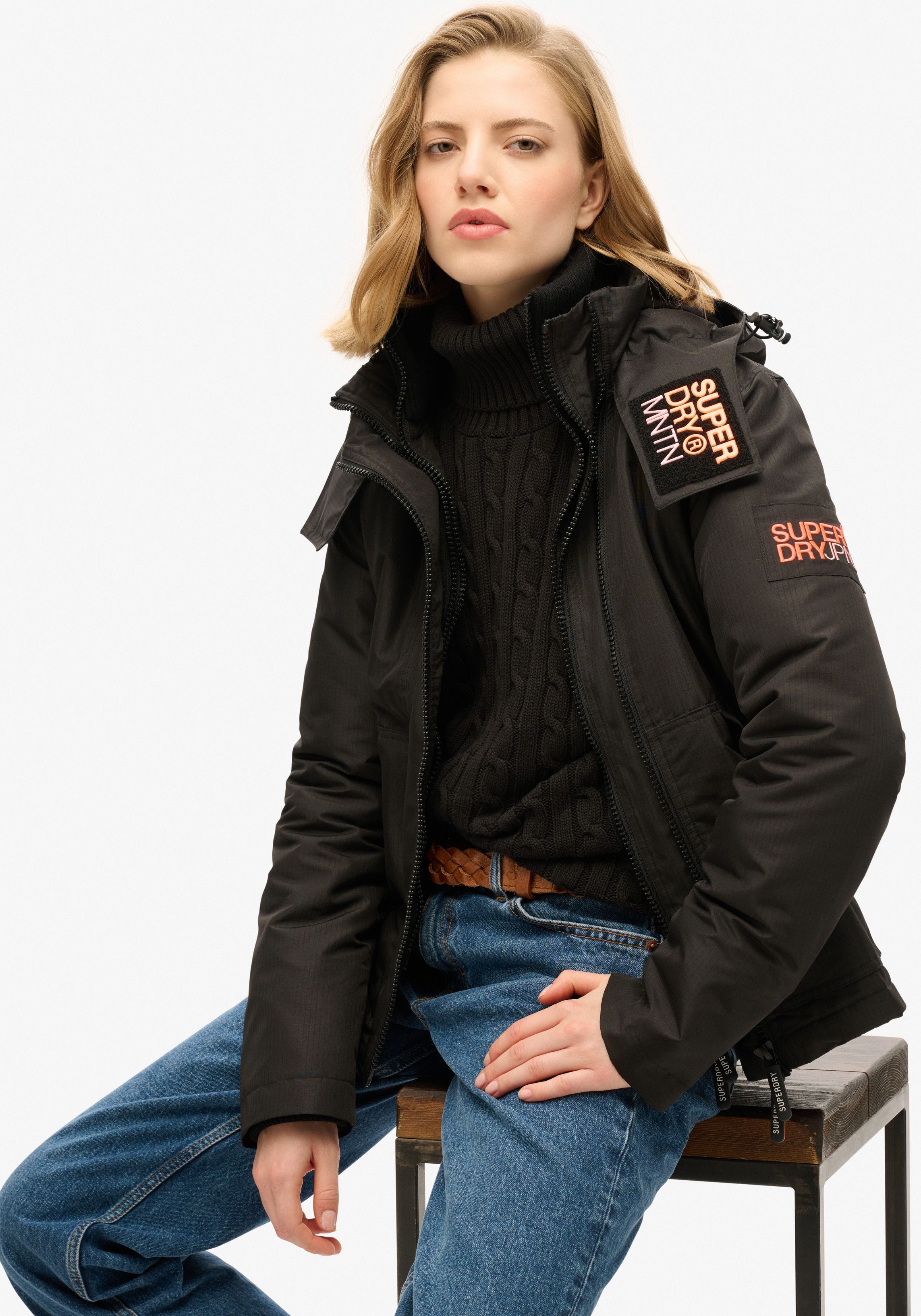 Superdry Outdoorjack HOODED MTN WINDBREAKER JACKET