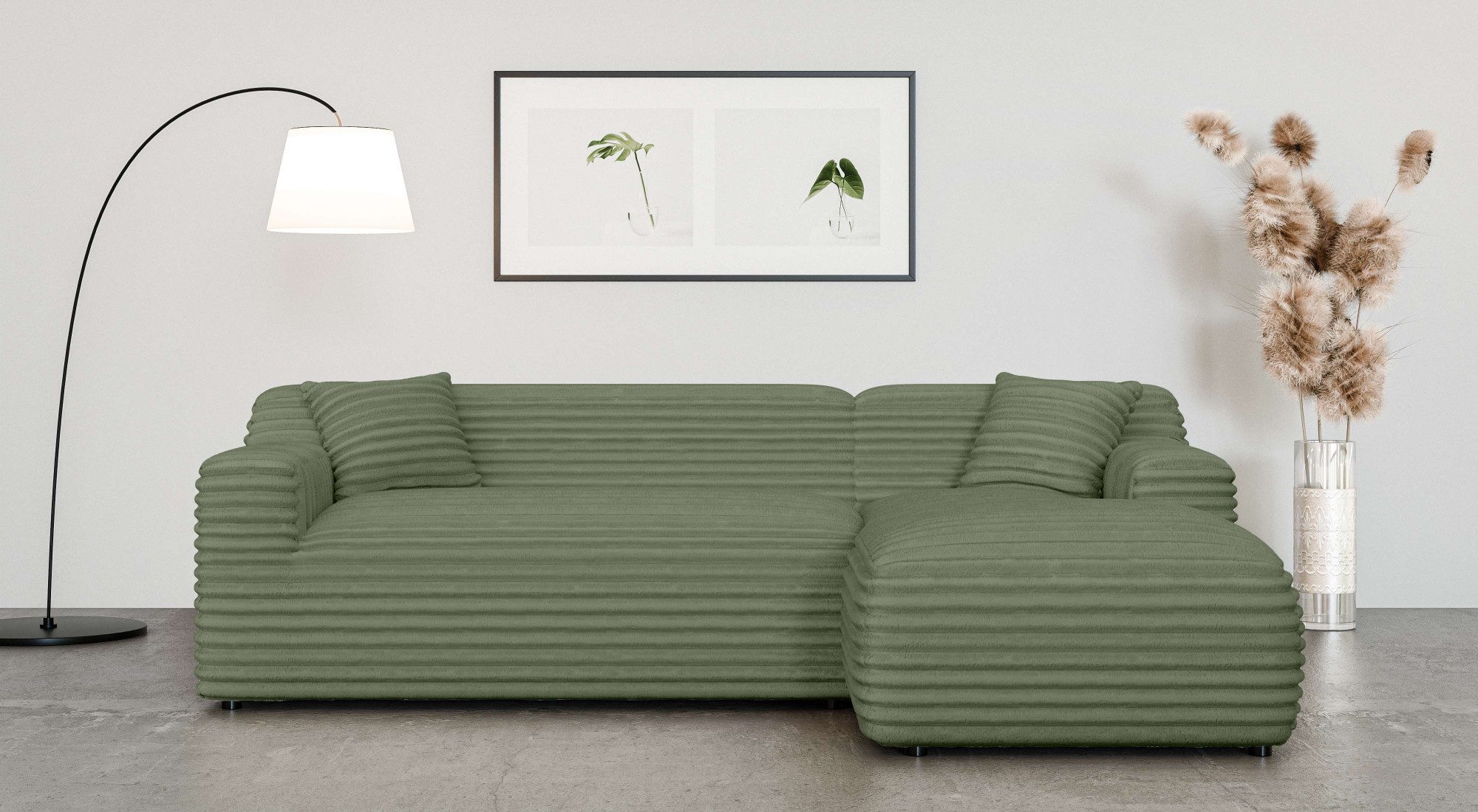 Home affaire Hoekbank LILLIANA designsofa, L-vorm met recamiere rechts/links bestelbaar