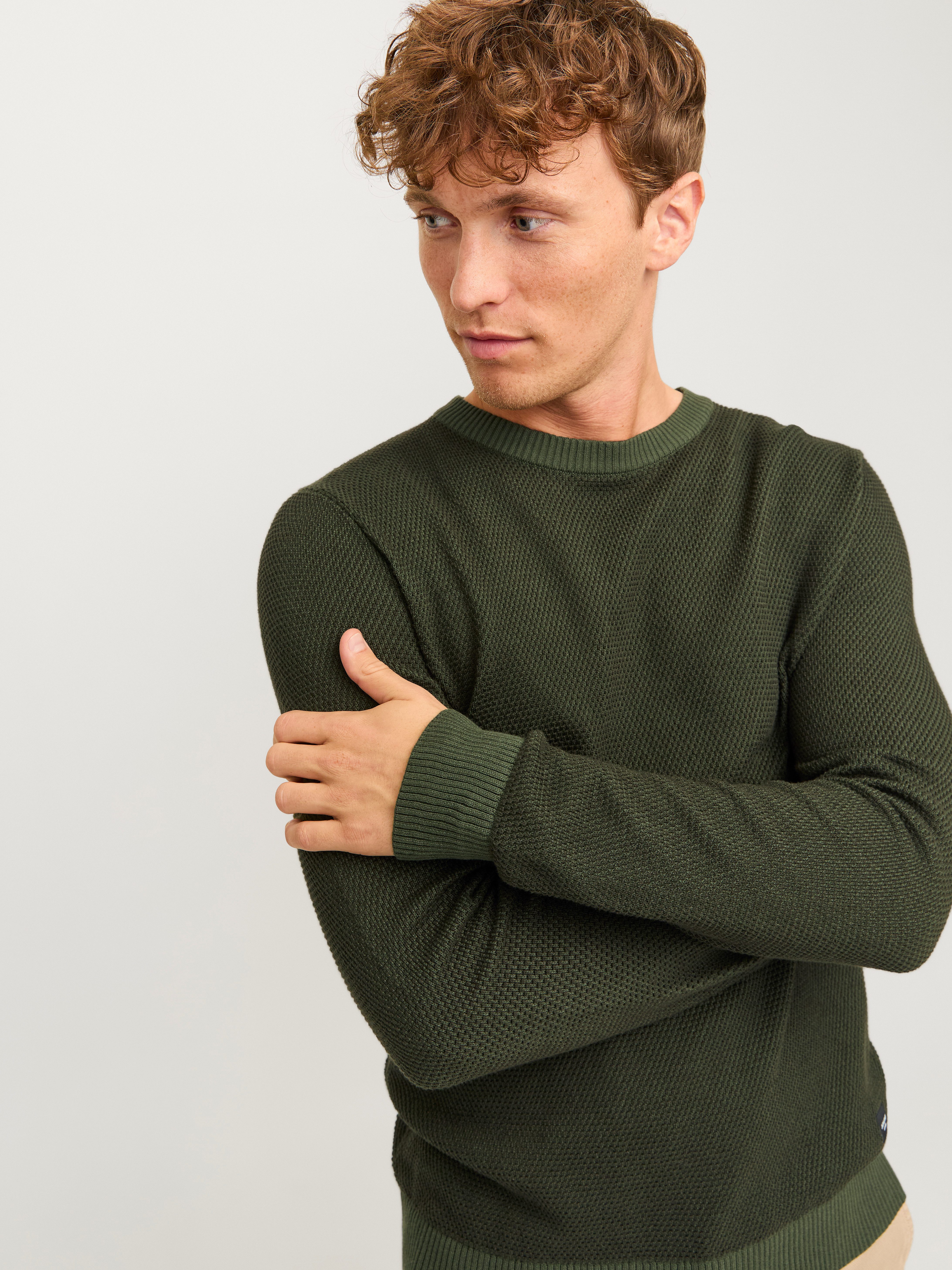 Jack & Jones Trui met ronde hals JJEGLOBE KNIT CREW NECK NOOS