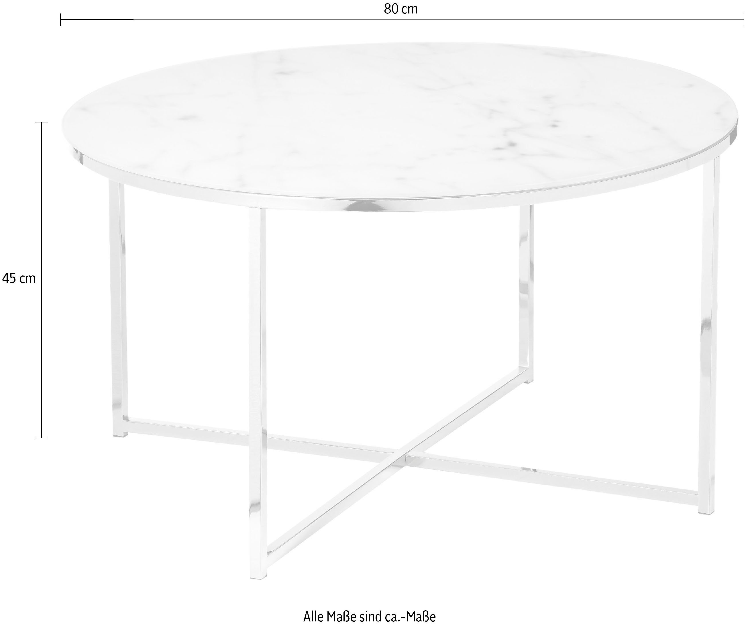 SalesFever Salontafel Tafelblad in marmerlook