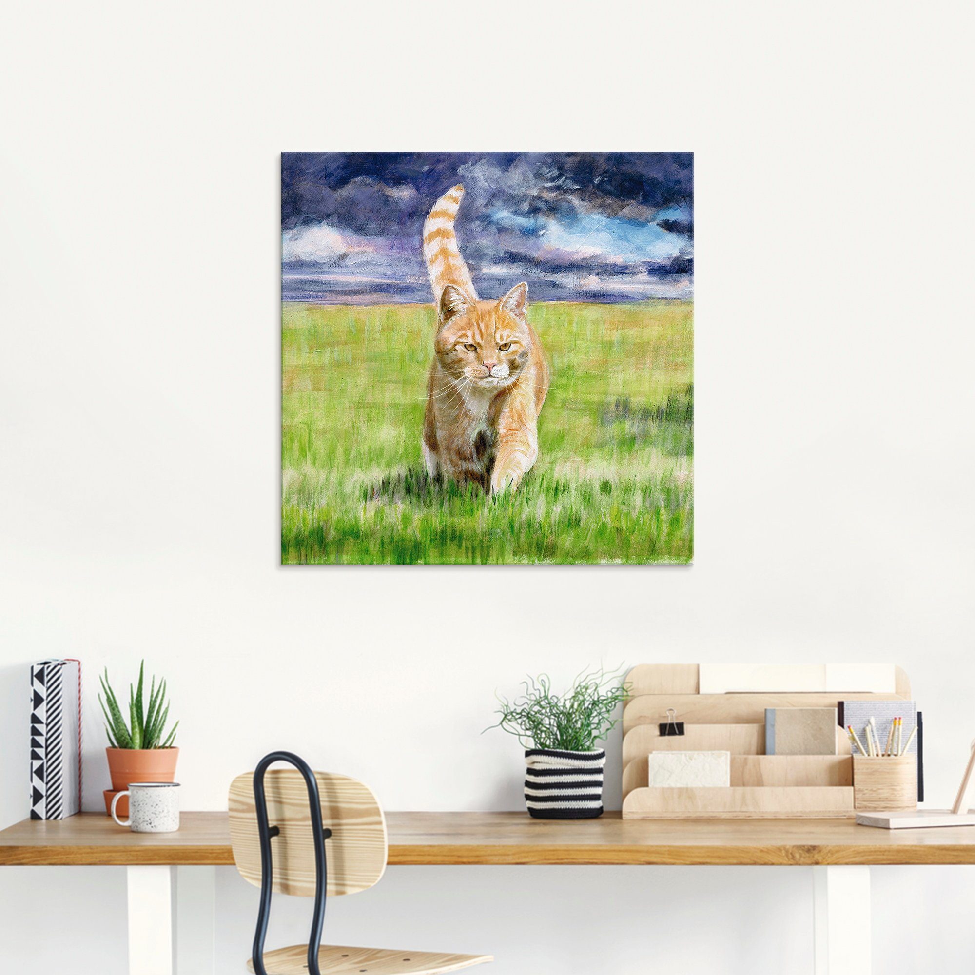Artland Print op glas Op jacht in verschillende maten