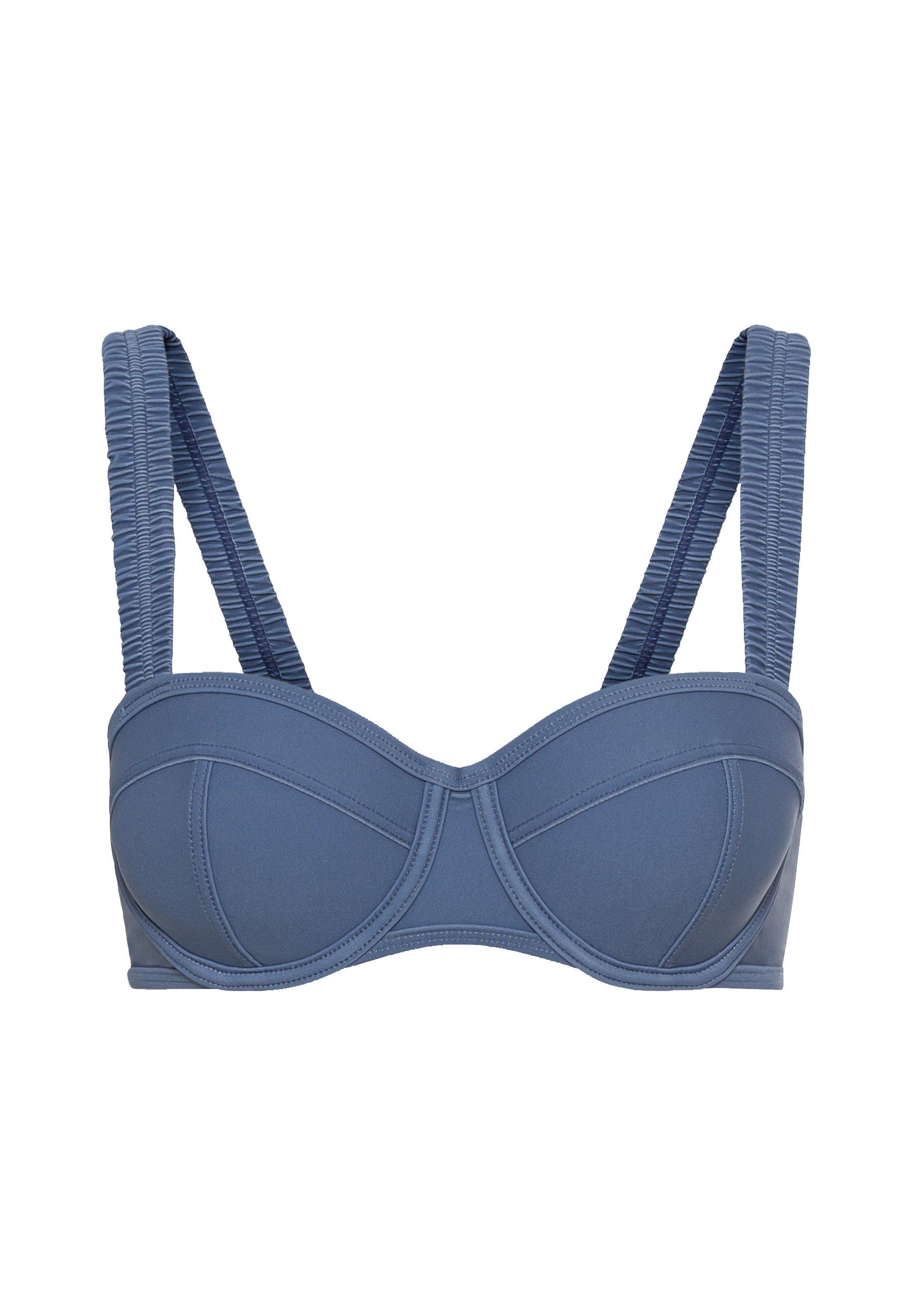 LSCN by LASCANA Bikinitop met beugels GINA met gerimpelde bandjes