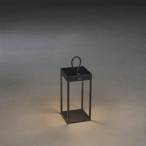 KonstSmide Zwarte tafellamp Ravello oplaadbaar 7811-750