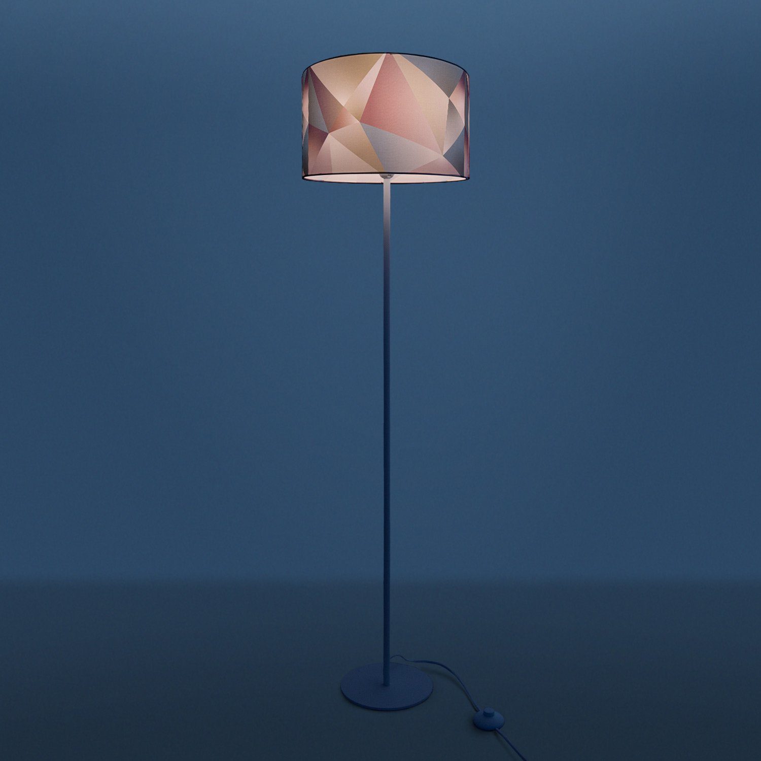 Paco Home Staande lamp Kosy 309 LED modern woonkamer slaapkamer, pastelkleuren decor E27