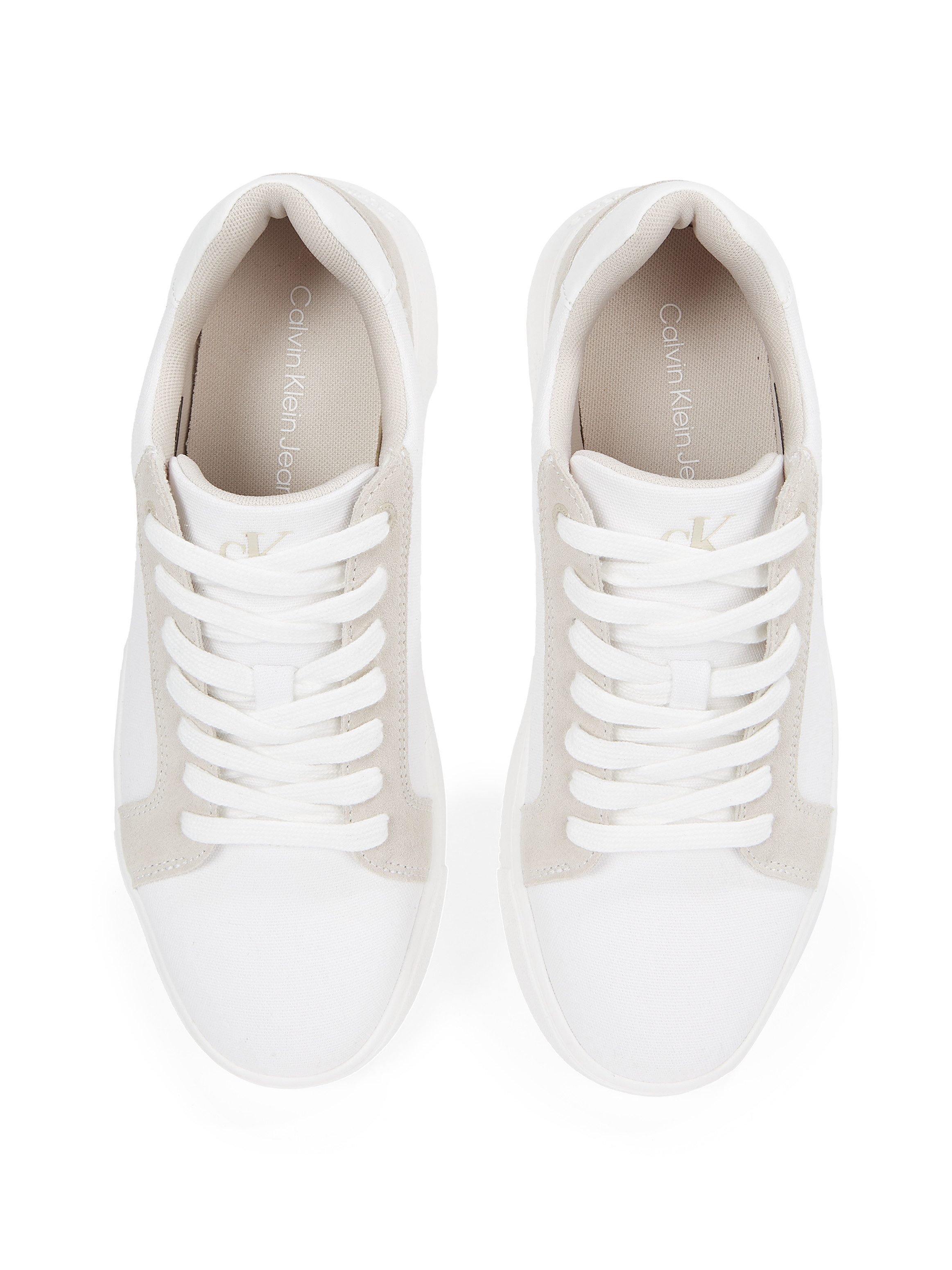 Calvin Klein Sneakers CHUNKY CUPSOLE MG CANVAS , halfschoen, veterschoen, vrijetijdssneaker met zij ck-logo