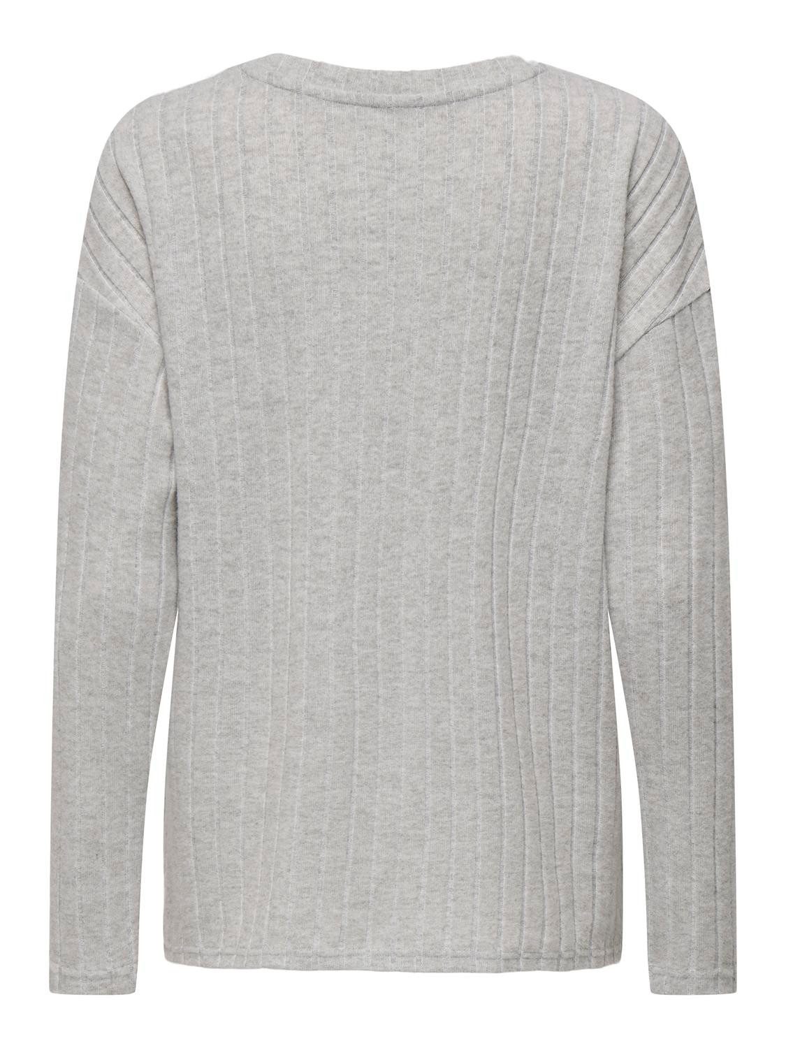 Only Shirt met lange mouwen ONLANNA L/S O-NECK TOP CC JRS