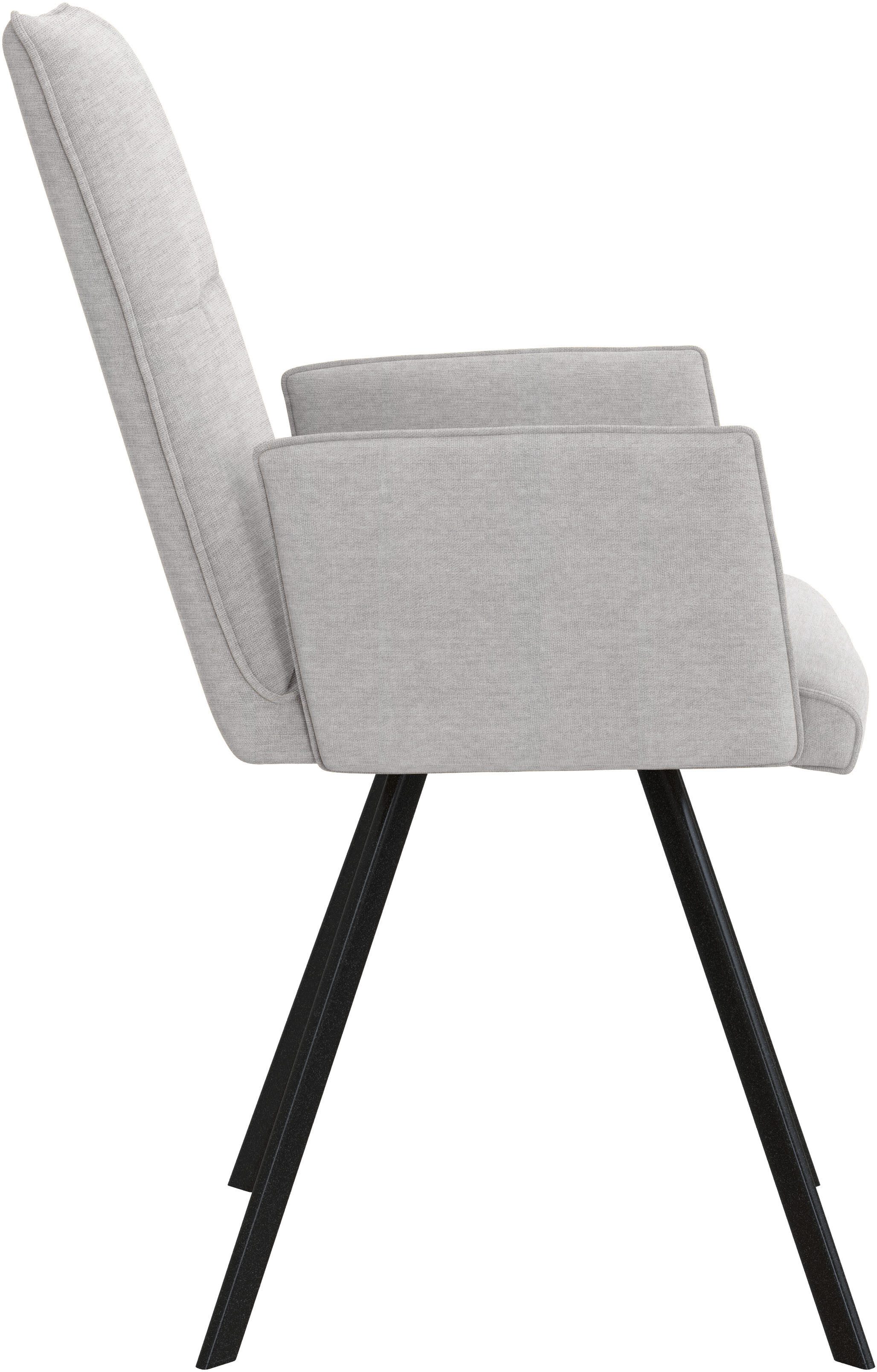 Home affaire Stoel met armleuningen Sava Metalen frame (set, 2 stuks)