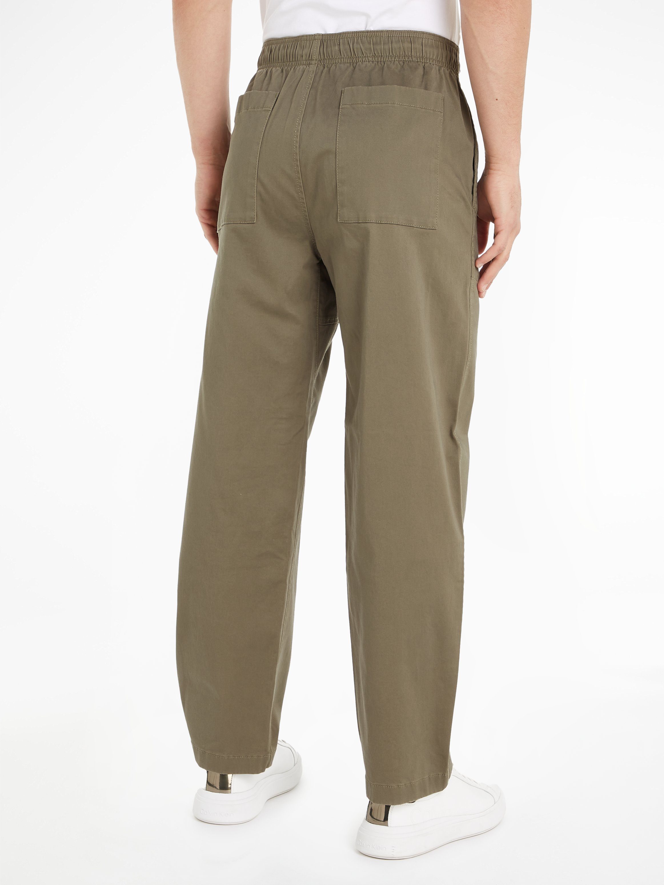 Calvin Klein Sweatbroek BADGE TRIM WOVEN PANT