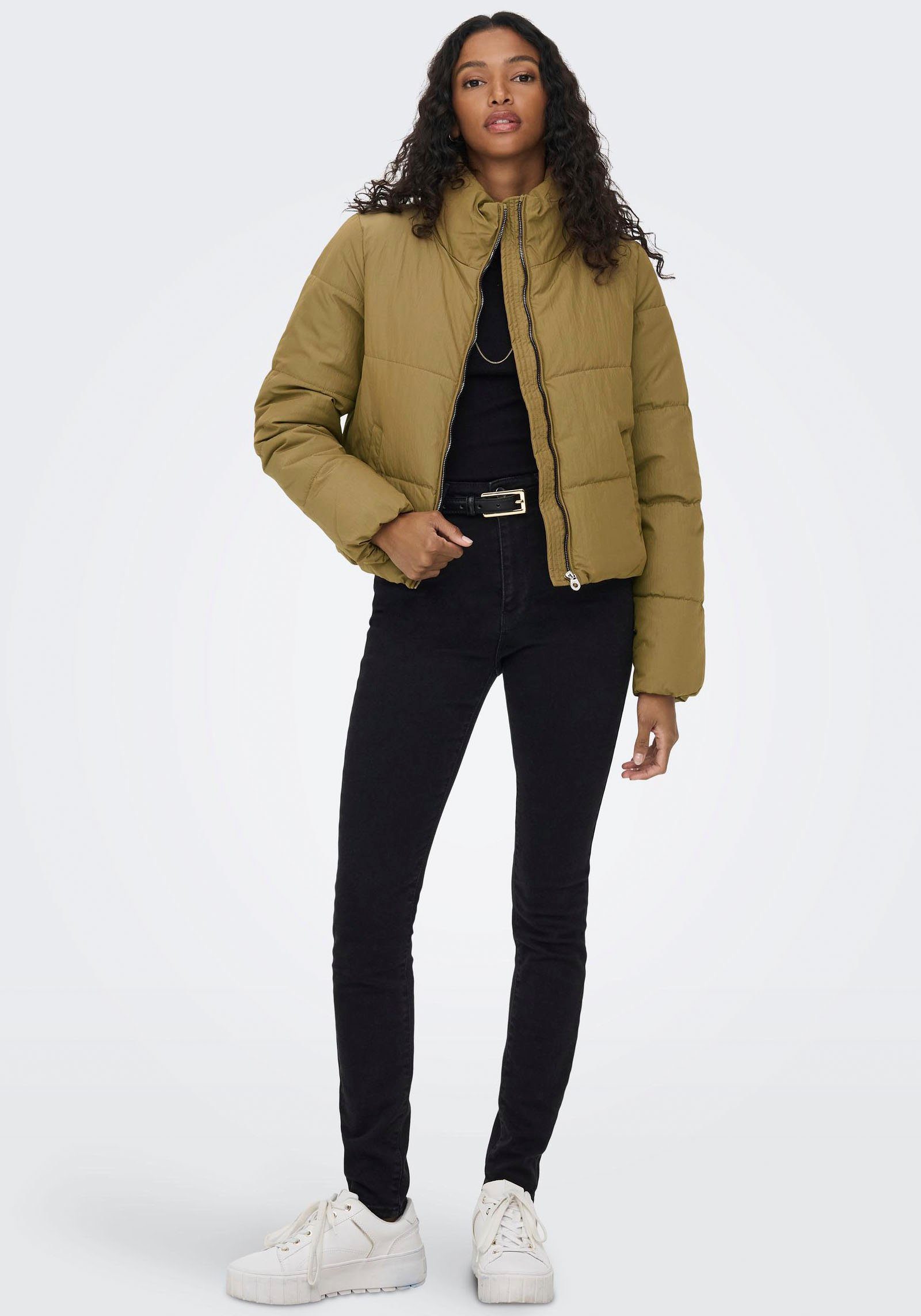 Only Gewatteerde jas ONLCAMILLA V-NECK L/S PULLOVER KNT NOOS