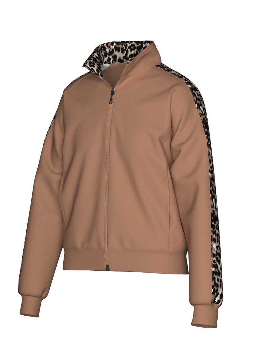 Trigema Sweatvest TRIGEMA Sweatjack met modieuze Leo-elementen (1-delig)