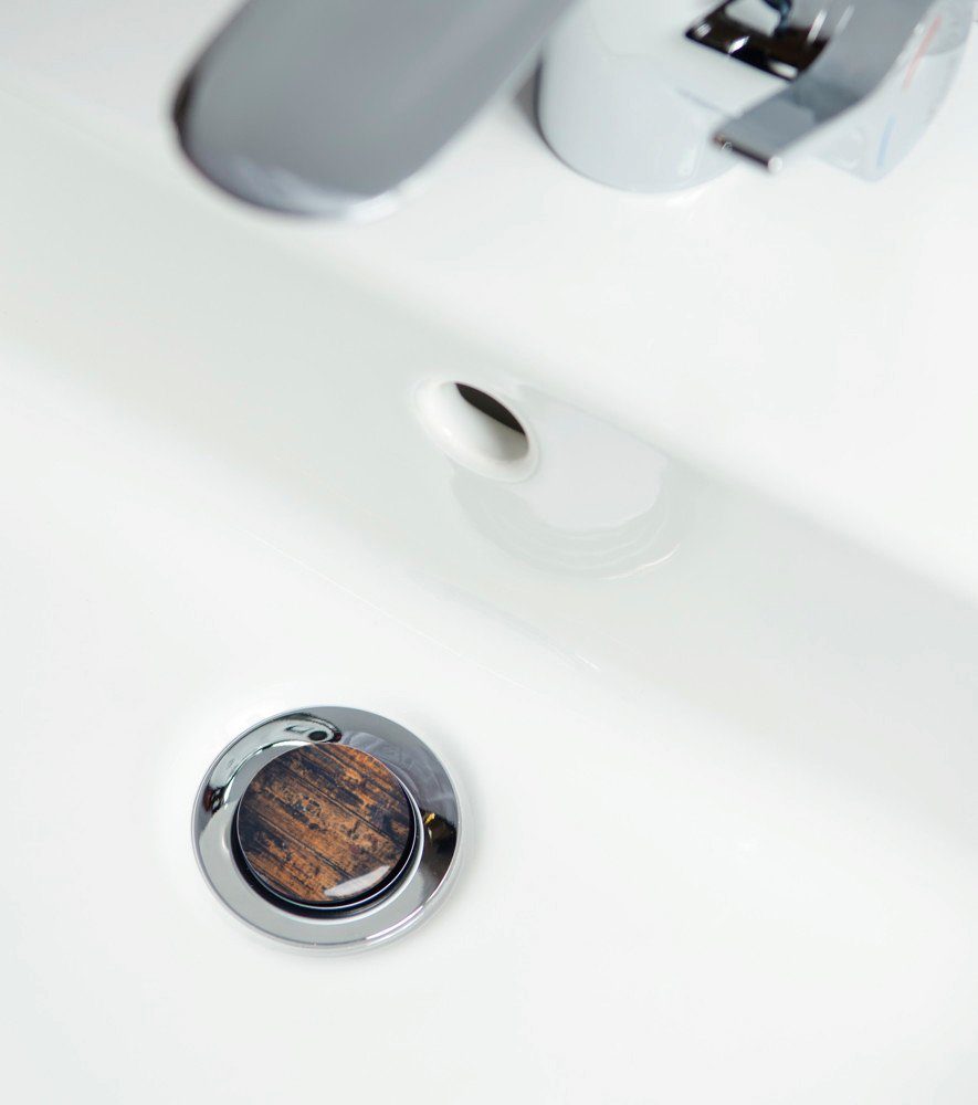 Sanilo Set badkameraccessoires Vintage bestaand uit toiletzitting, badmat en wastafelplug (complete set, 3-delig)