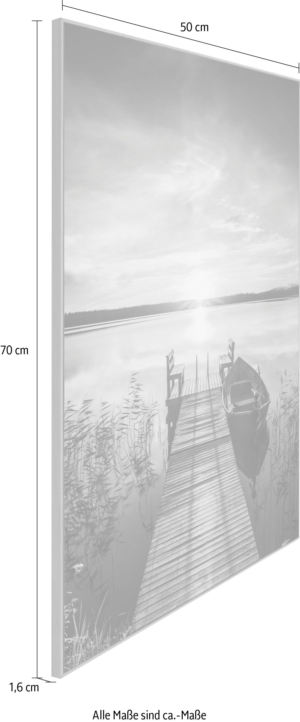 Reinders! Artprint Slim Frame Wood 50x70 Scandic Jetty