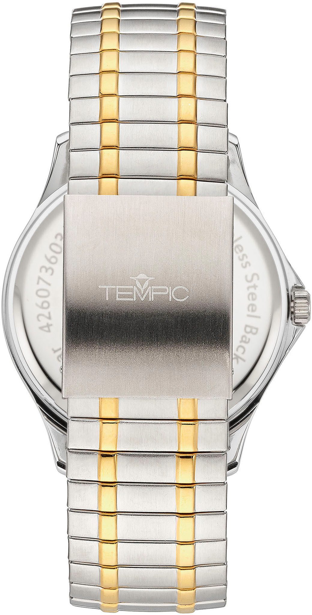 Tempic Kwartshorloge Horloge, herenhorloge, analoog, flexband, trekband
