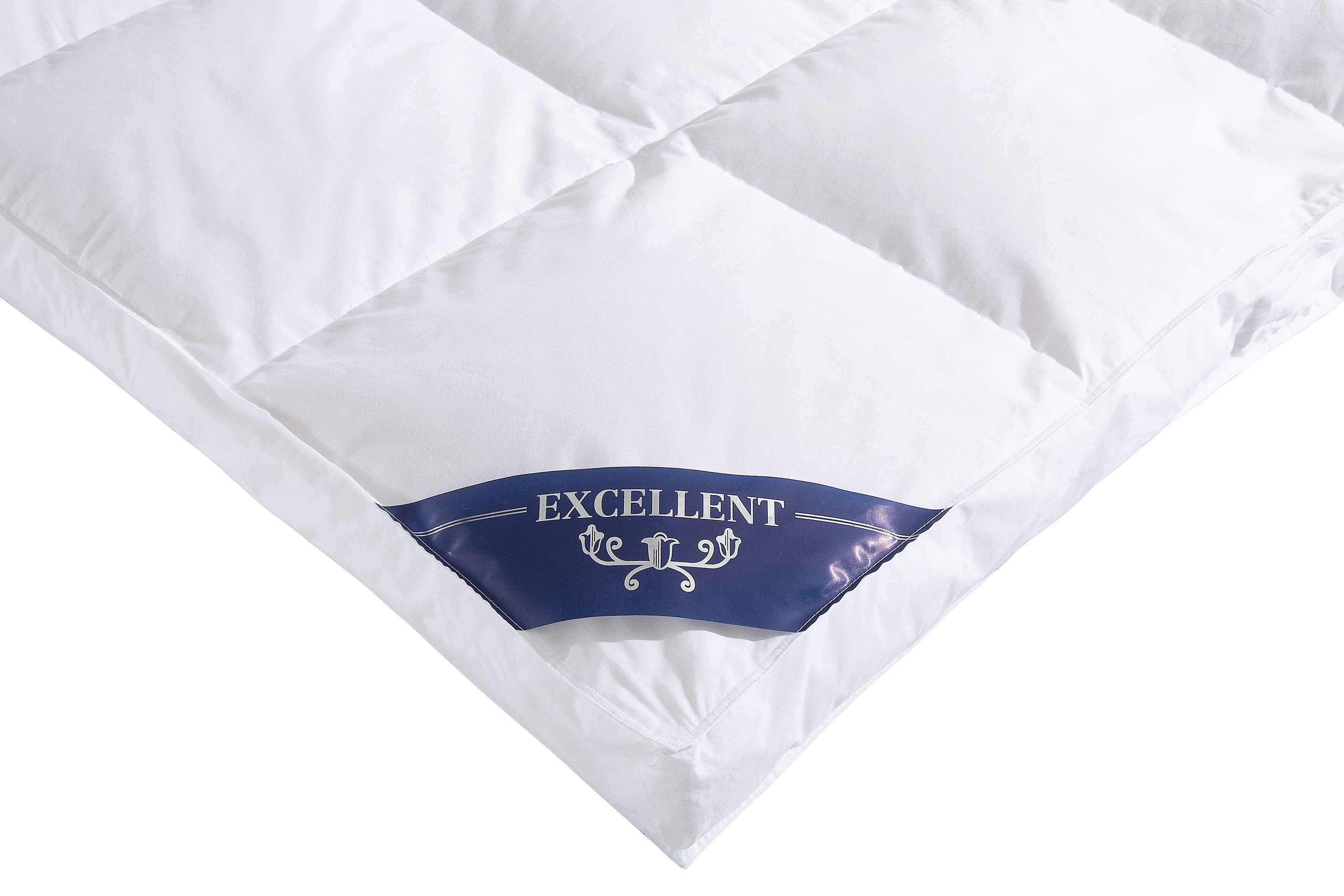 Excellent Donzen dekbed + 3-kamer-hoofdkussen Dekbedset Zürich, dekbed 135x200 & 155x220 cm Deken 100% dons voor winter, zomer, kussen met 90% dons (voordeelset)
