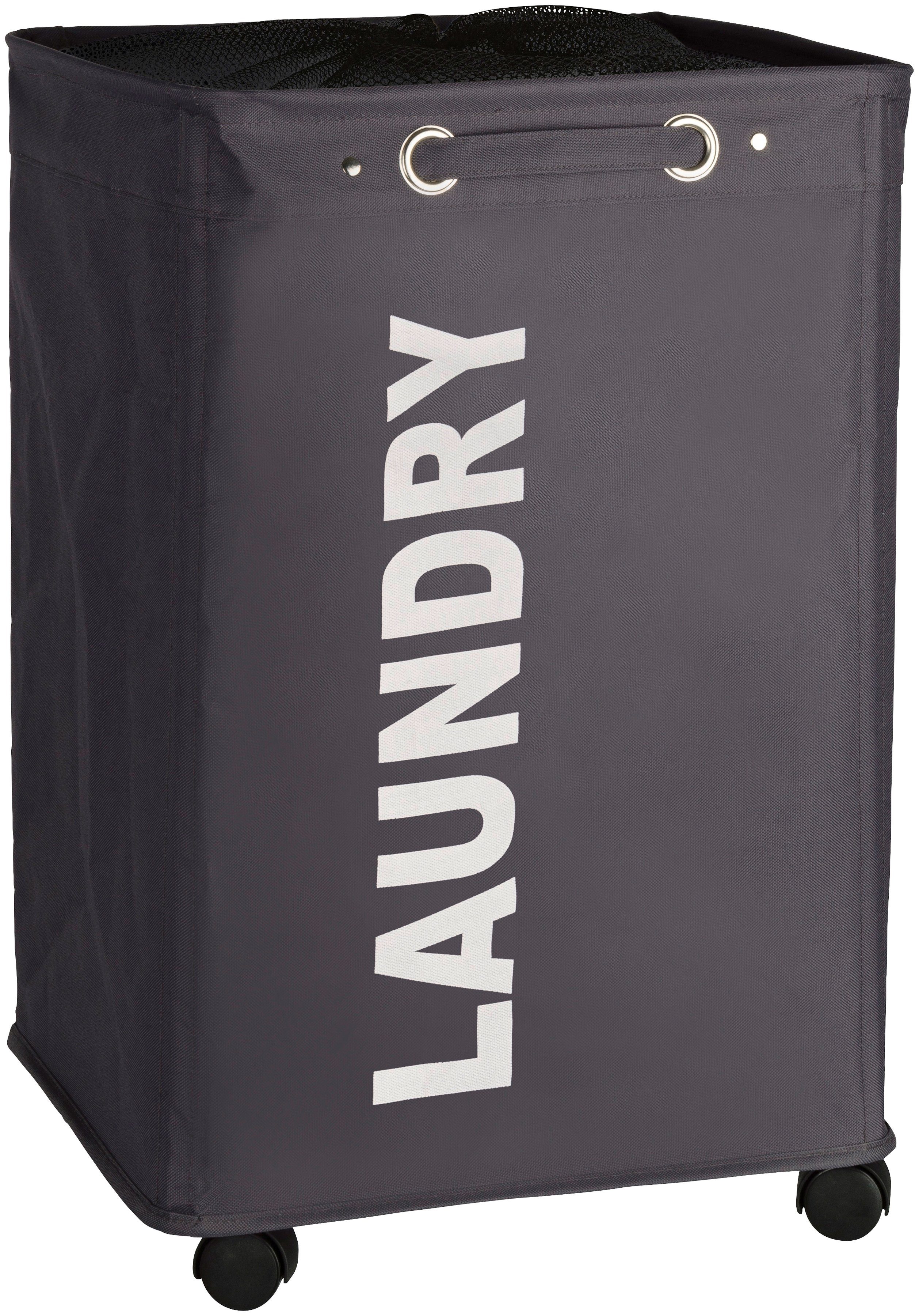 WENKO Wassorteerder Quadro 79l wasmanden grijs