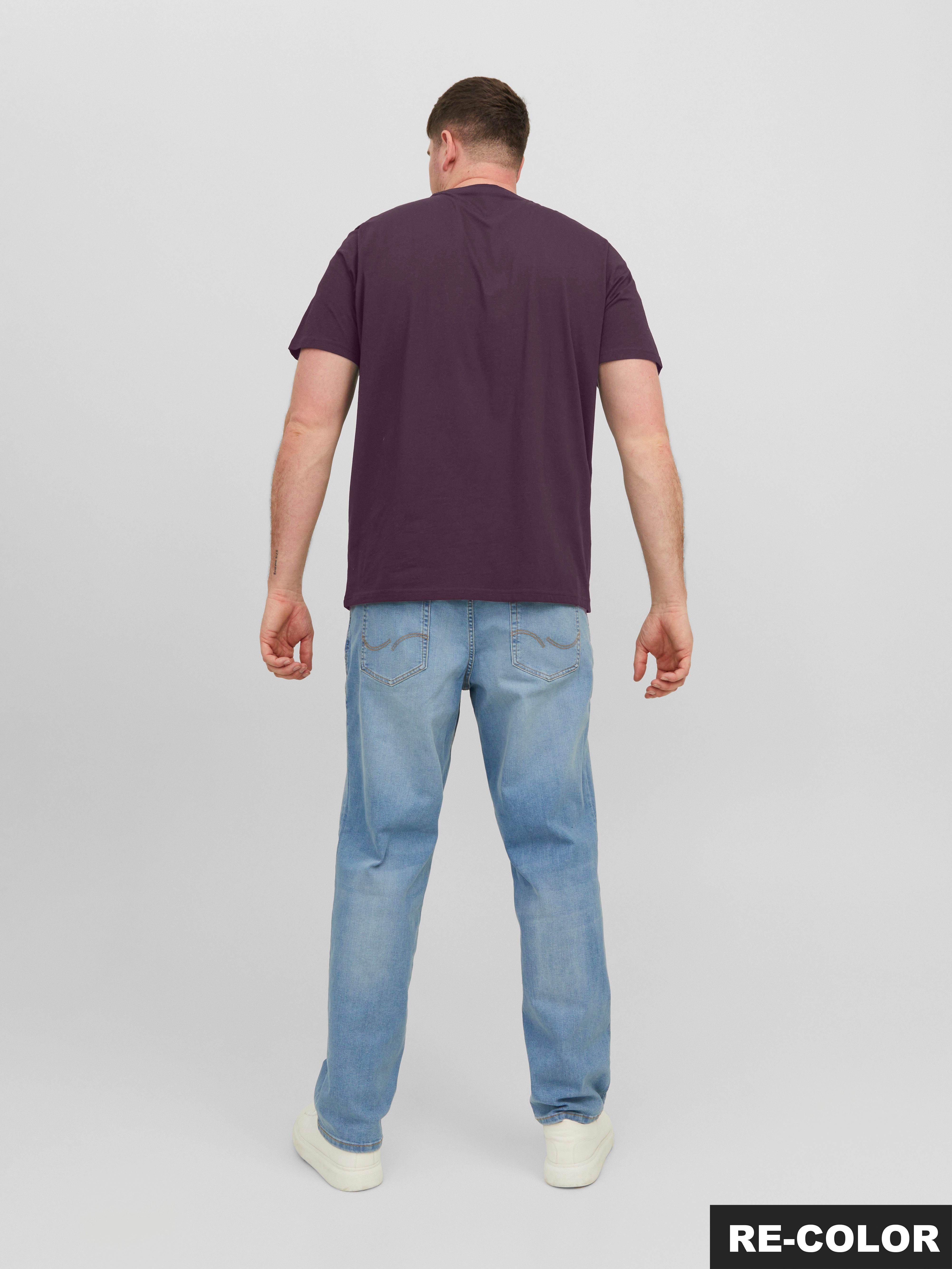 Jack & Jones PlusSize Shirt met ronde hals JJESTAR JJ TEE SS NOOS PLS