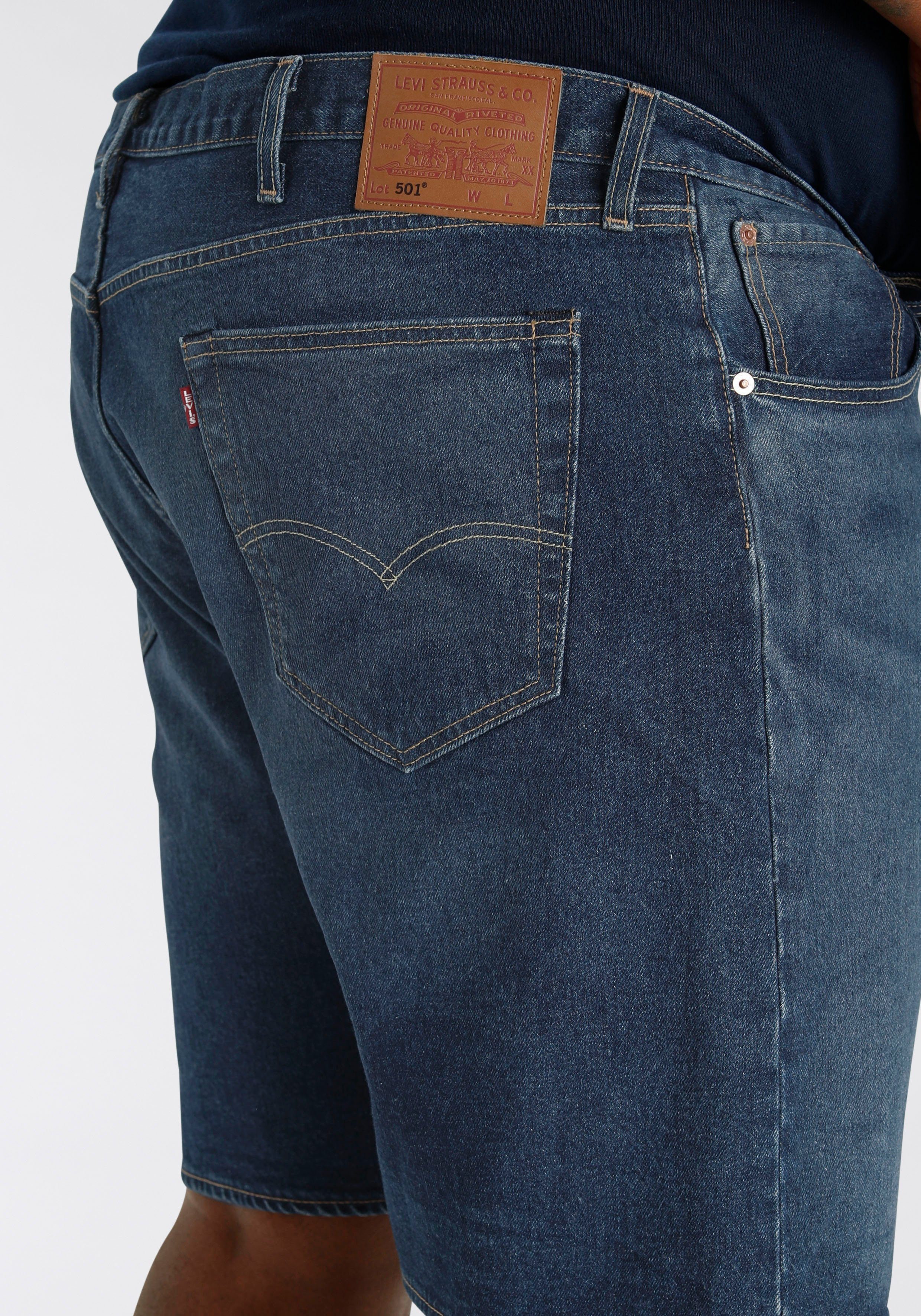 Levi's® Plus Jeansbermuda 501 HEMMED SHORTS met stretchaandeel