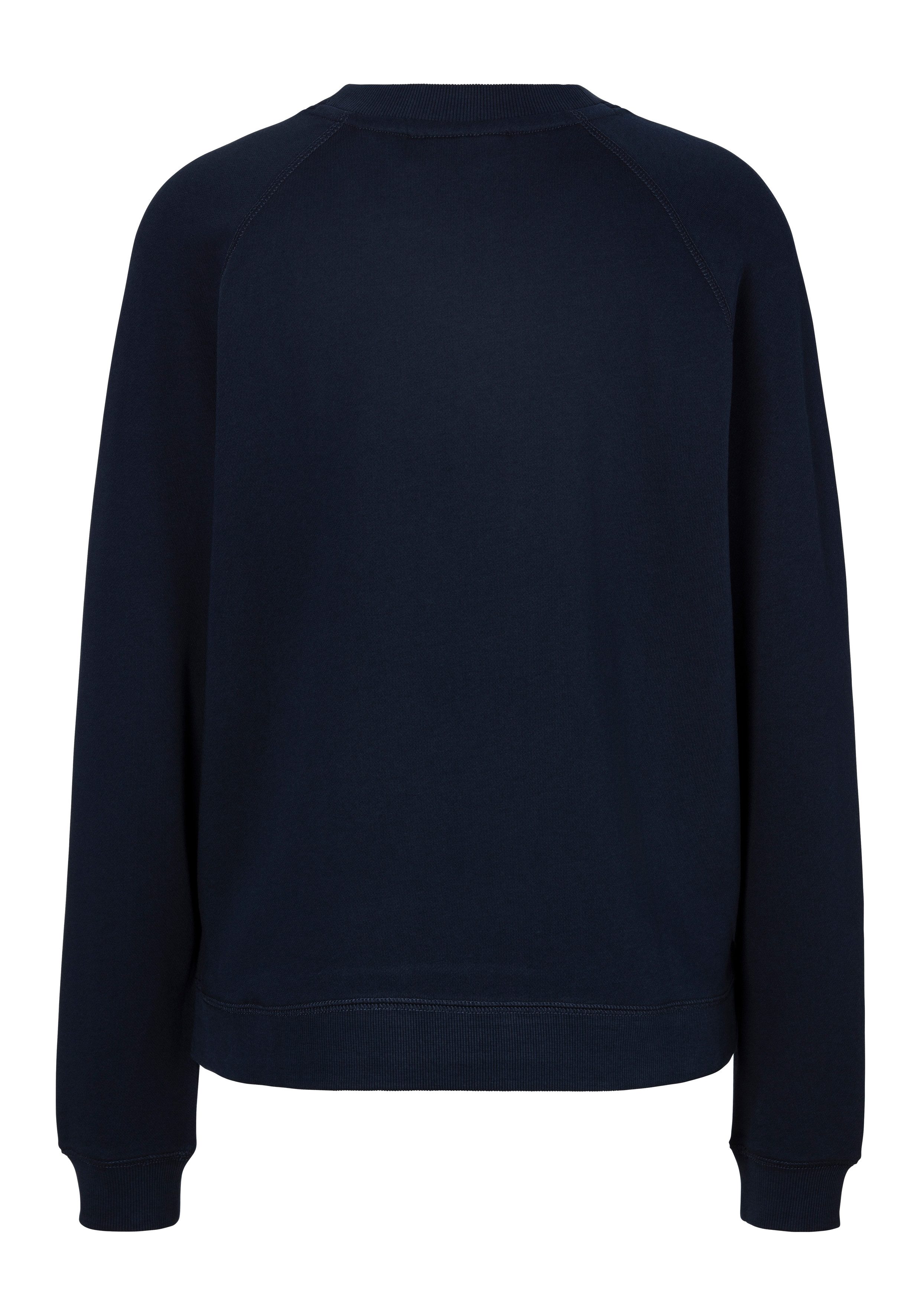 Marc O'Polo DENIM Sweatshirt In moderne O-vorm, losjes gesneden met raglanmouwen
