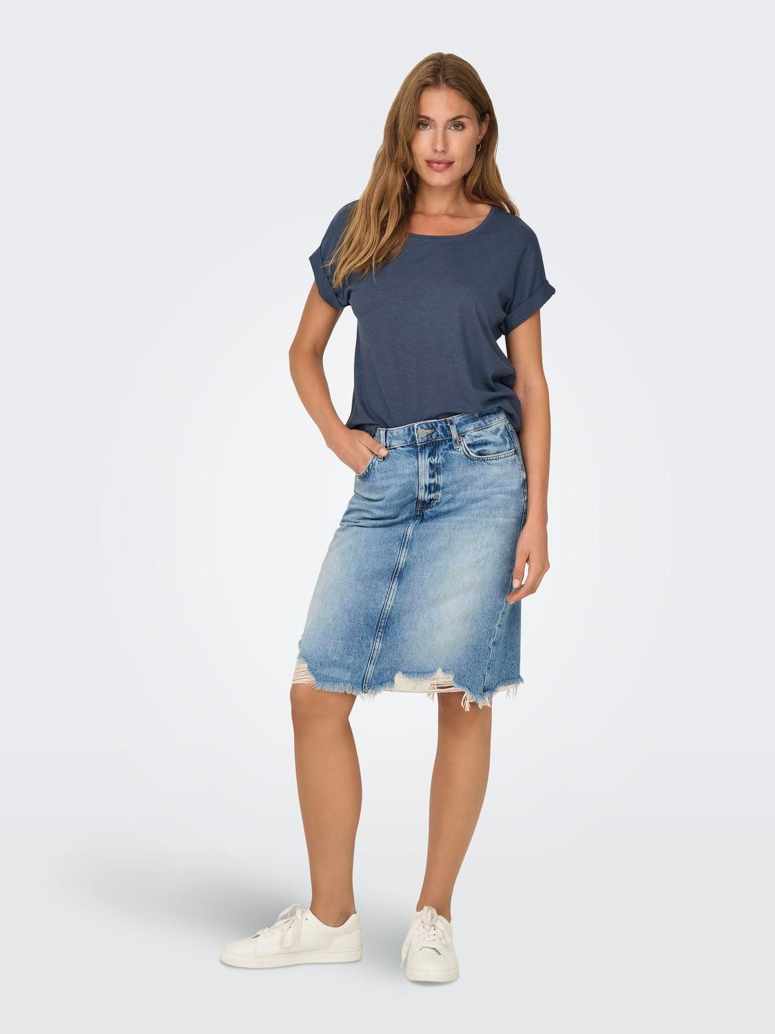 Only T-shirt ONLMOSTER S S O-NECK TOP NOOS JRS