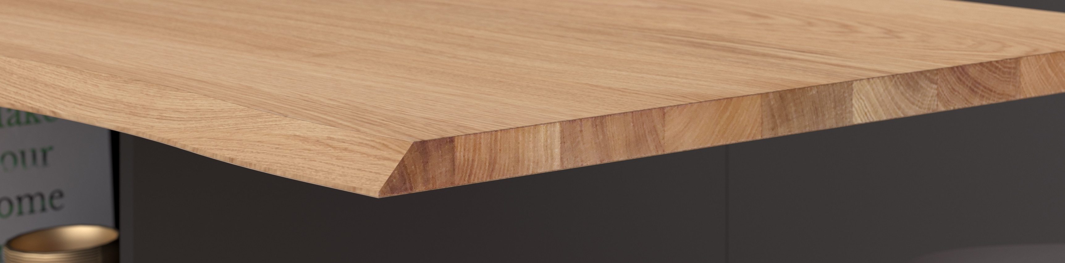 Parisot Kastenset Wave 1, Keuken kast, buffetset, keuken Deuren met softclose functie, werkblad van eiken - gefineerd (set, 9 stuks)