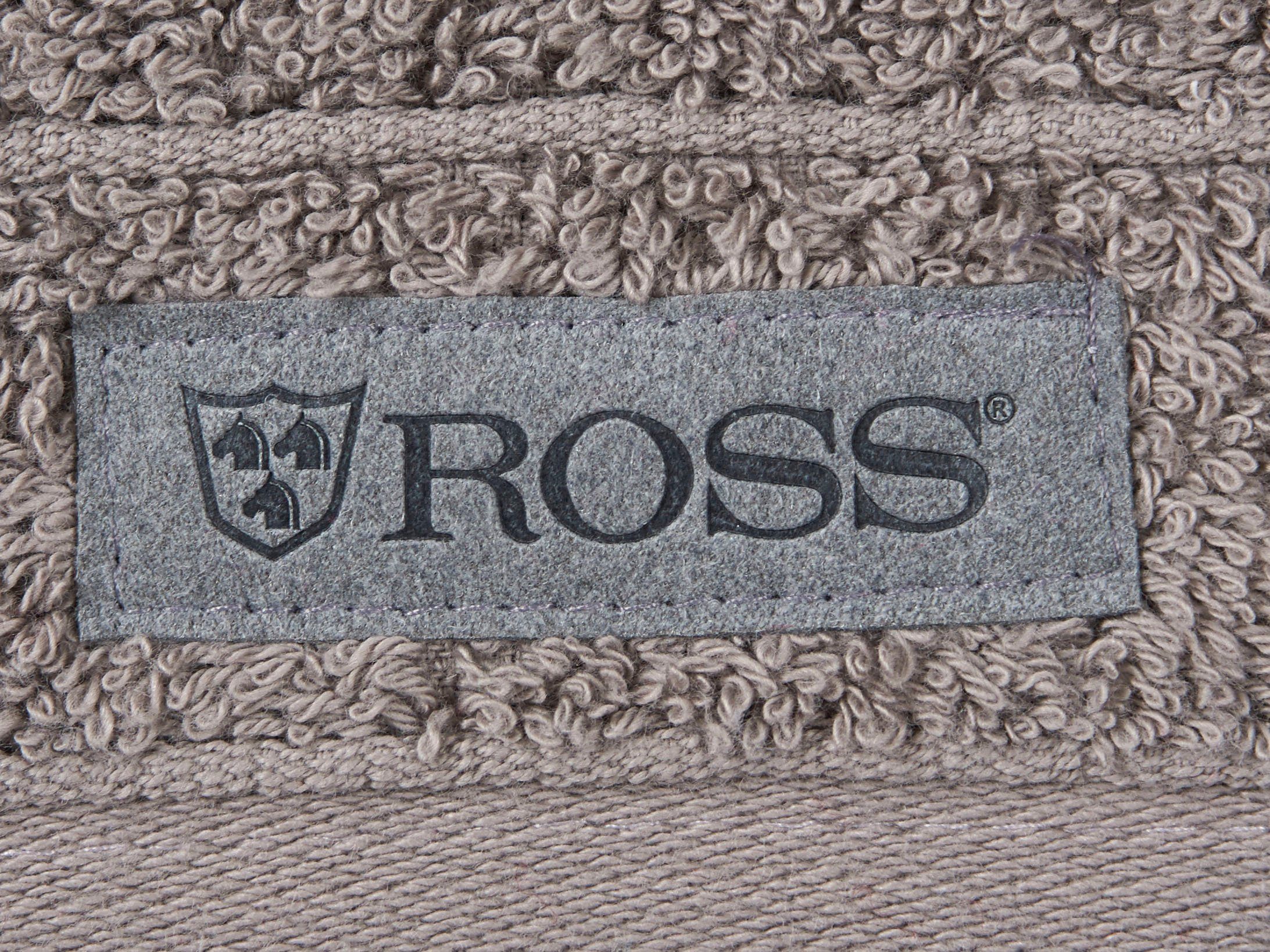 ROSS Gastendoek Smart Uni-rib met velourslabel (6-delig)