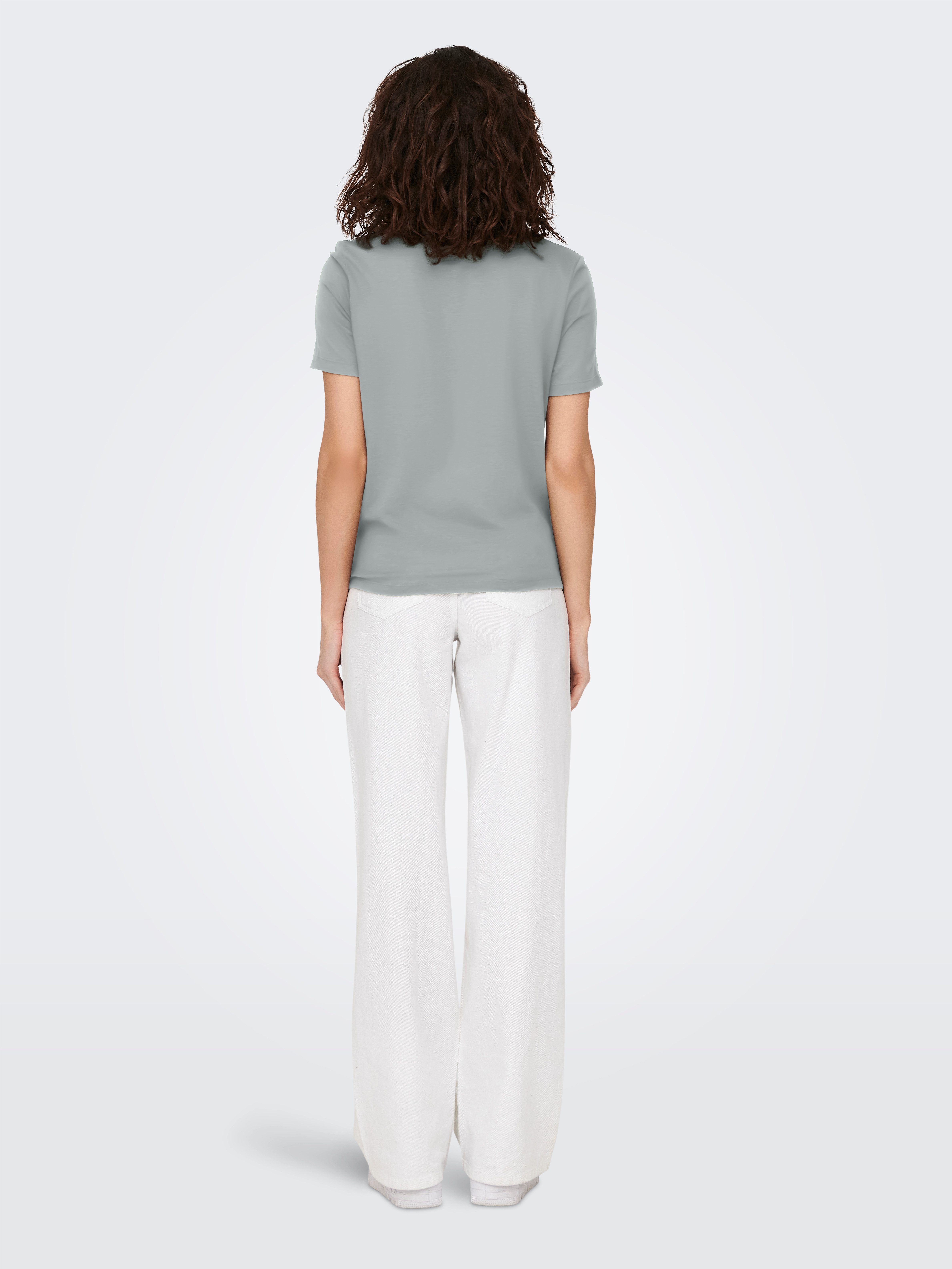 Only Shirt met korte mouwen ONLCARRIE REG TWIST S/S TOP BOX CS JRS
