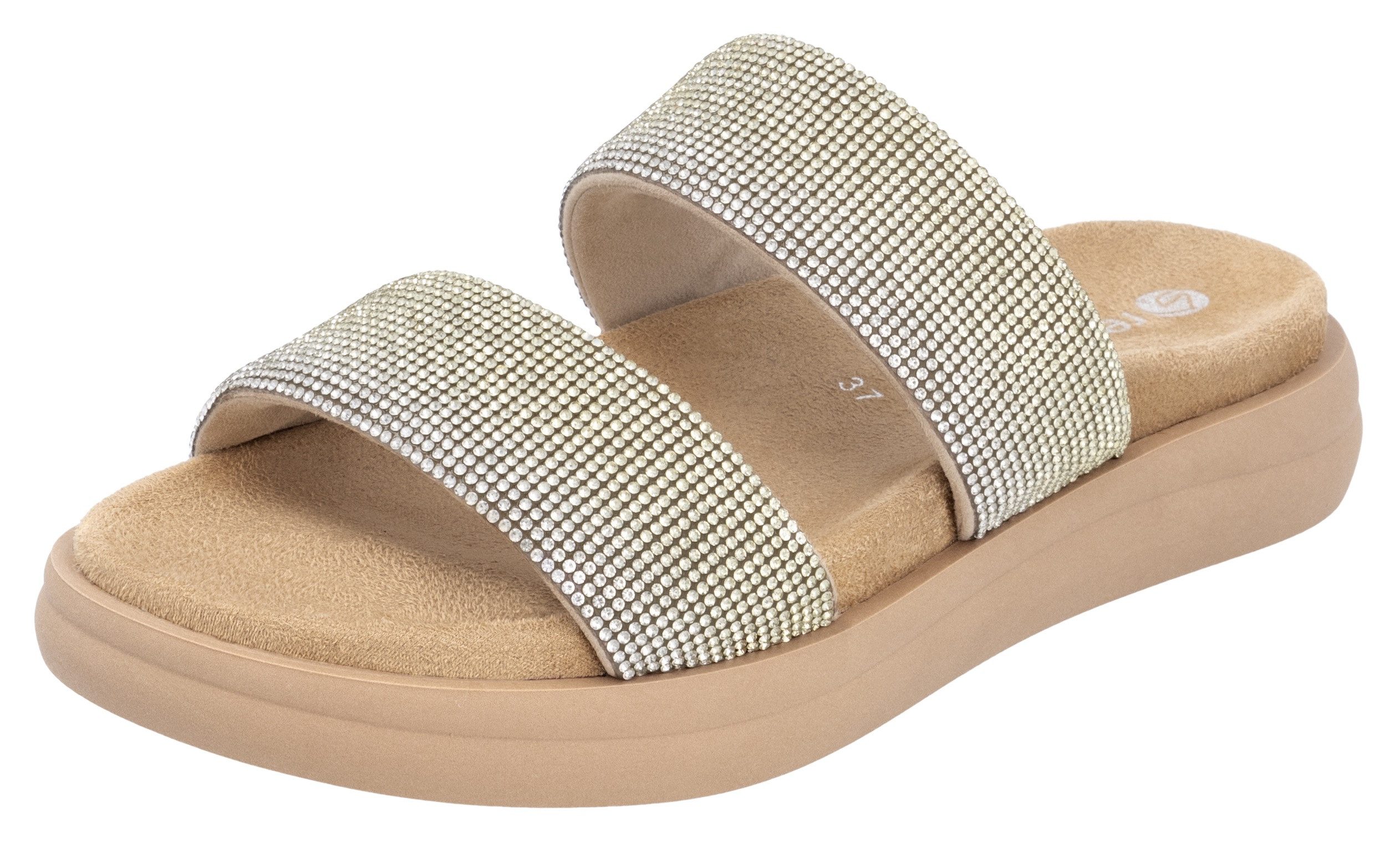 Remonte Slippers dames sandaaltjes maat 38 beige