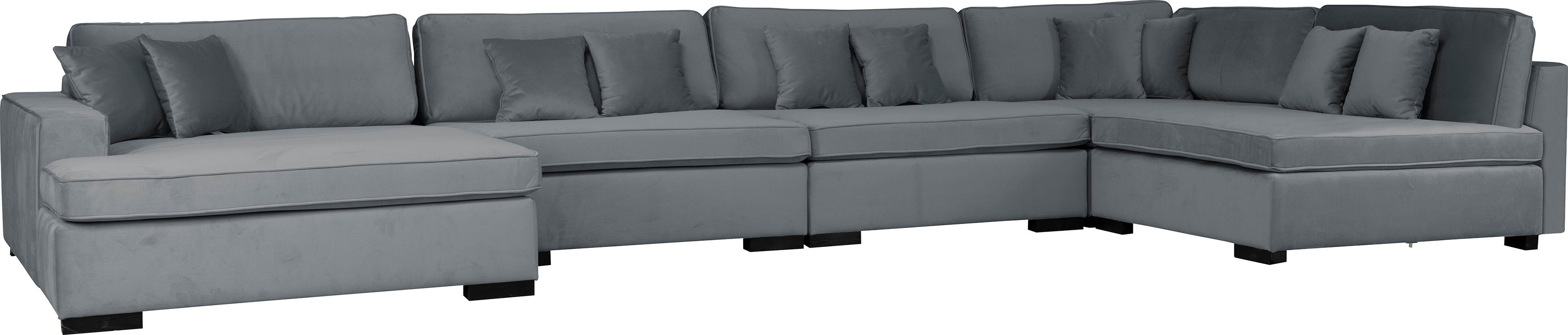 Guido Maria Kretschmer Home&Living Zithoek Skara U-vorm Loungebank met binnenveringsinterieur, in vele overtrekkwaliteiten