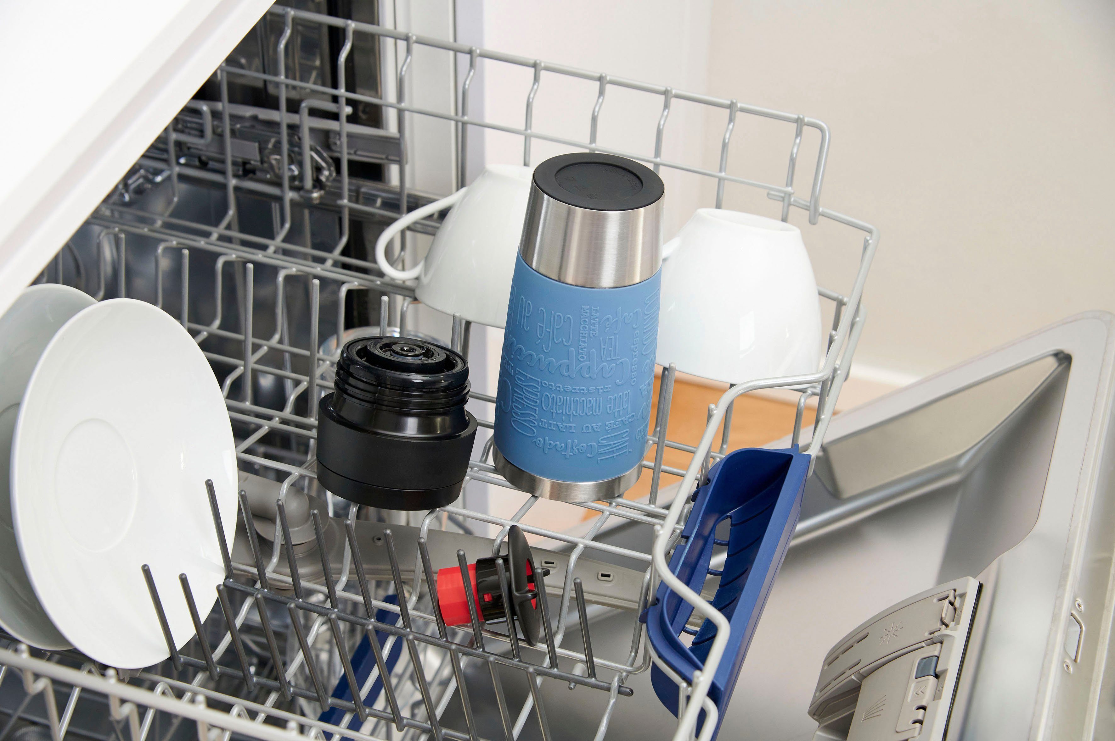Emsa Thermosbeker Travel Mug Classic, met 360° drinkopening 4u heet, 8u koud - 360 ml / 6u heet, 12u koud - 500 ml, 100% dicht